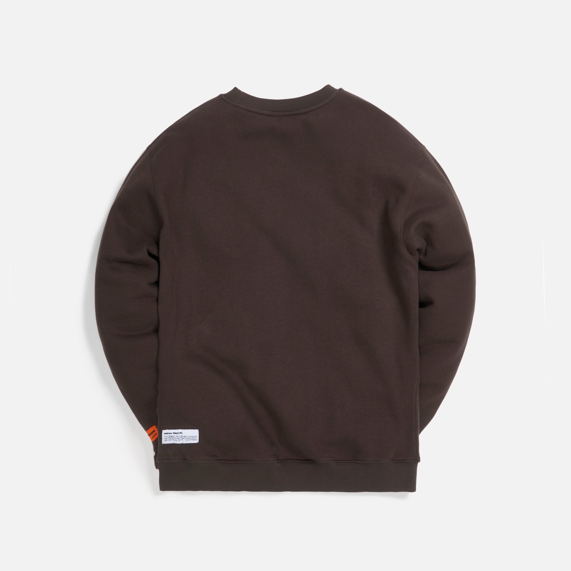 Heron Preston Crewneck OS Heron Times Onyx - Dark Orange