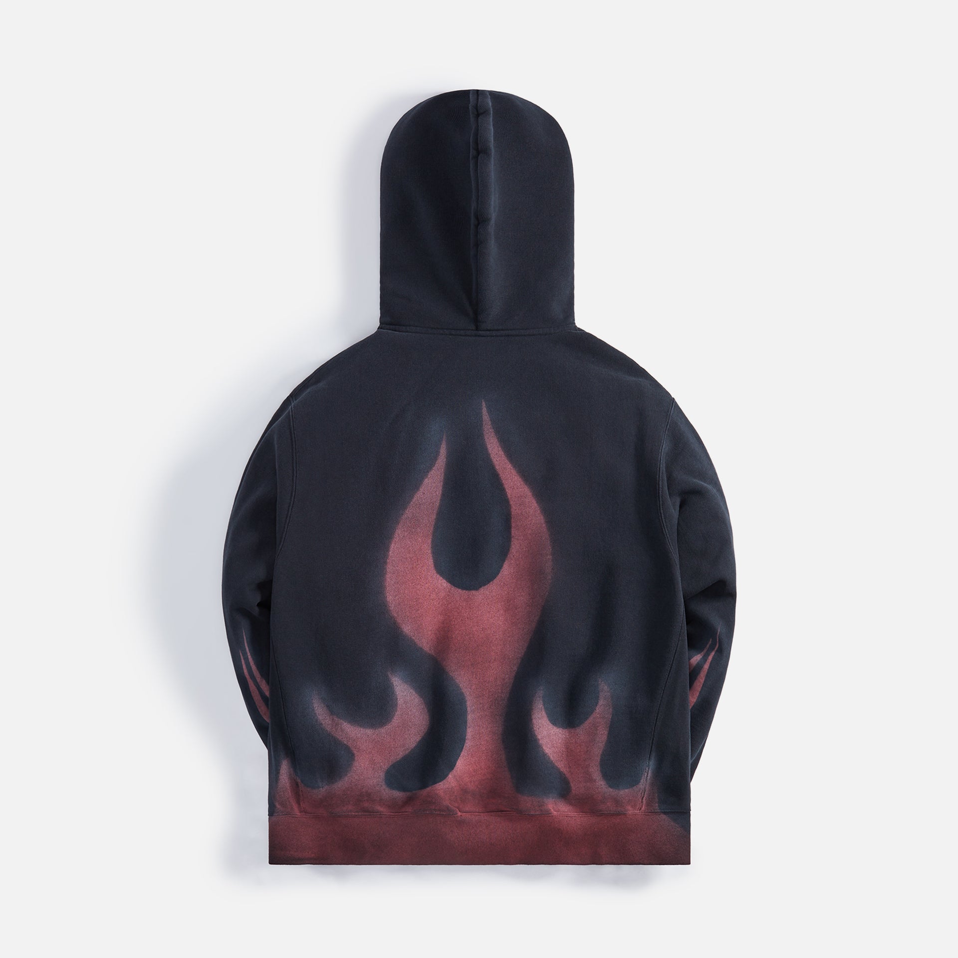 Heron Preston Times Flames Hoodie - Black Red