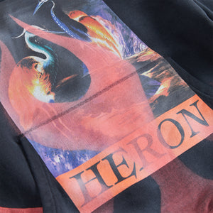 Heron Preston Times Flames Hoodie - Black Red