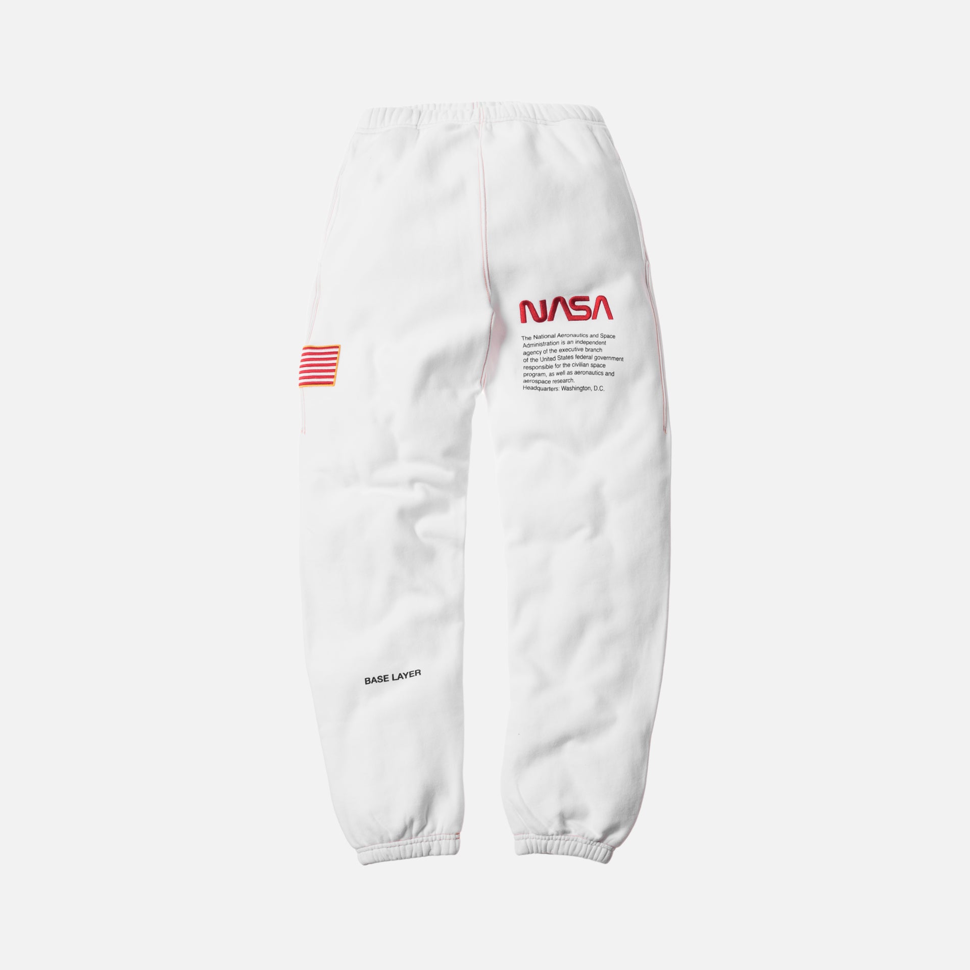 Heron Preston x NASA Lounge Sweatpants White Red – Kith