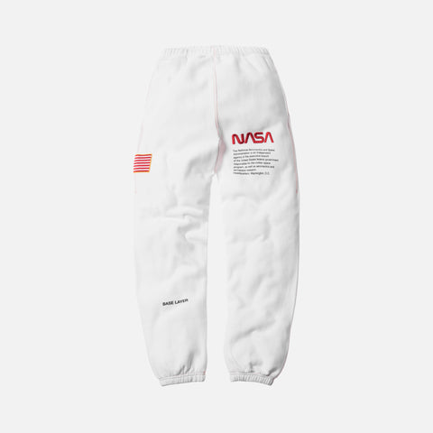 Heron Preston x NASA Lounge Sweatpants - White / Red
