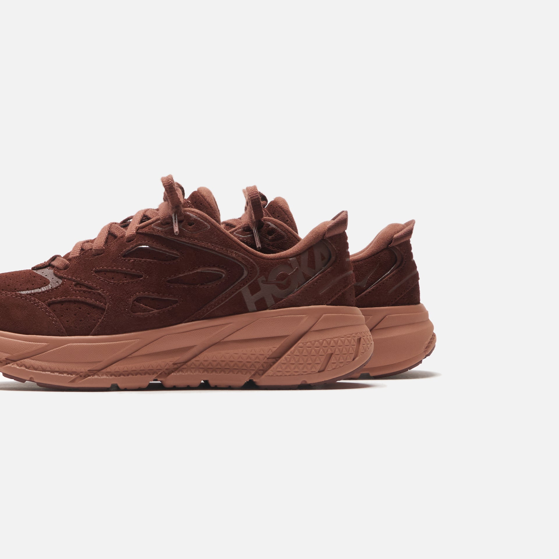 Hoka OneOne Clifton L Suede - Cappuccino / Cork