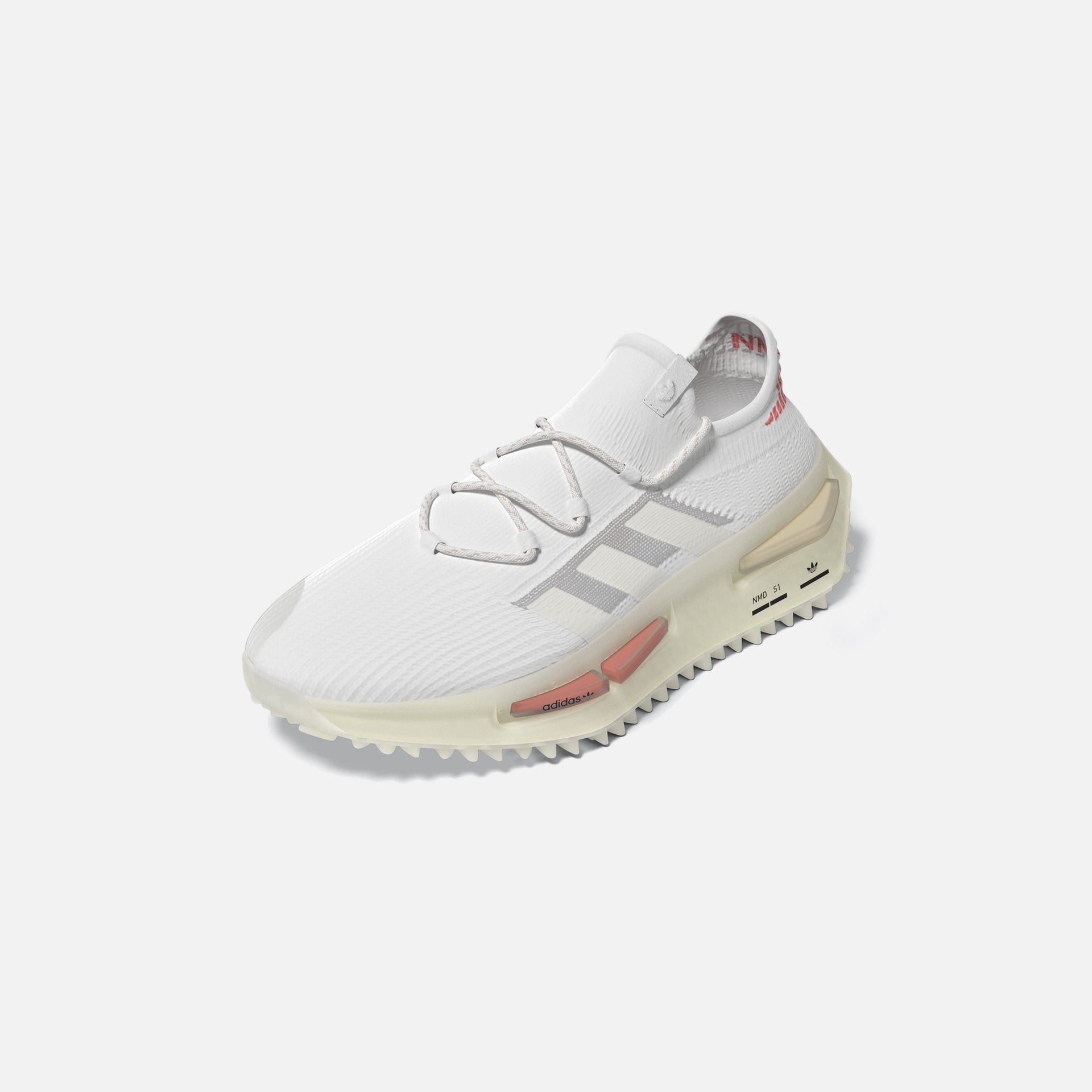 adidas WMNS NMD S1 - White / Off White / Coral Fusion