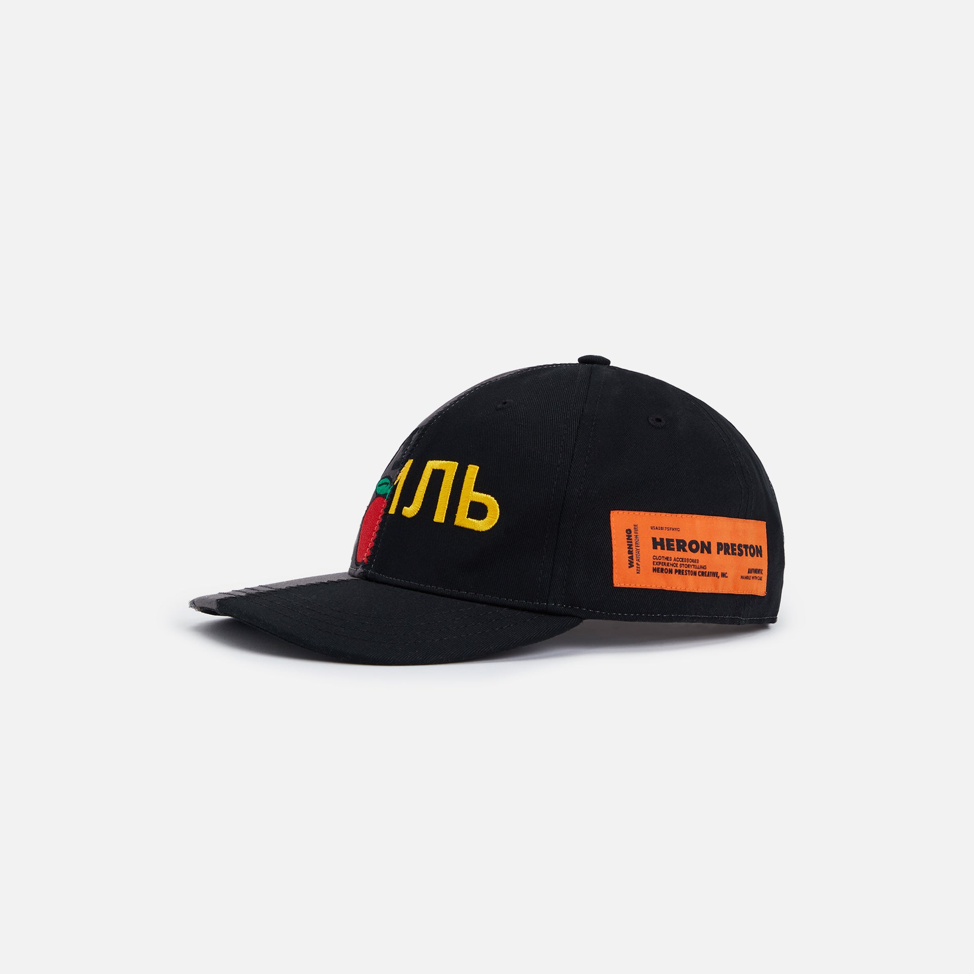 Heron Preston Tourist Split Hat Baby - Black Yellow