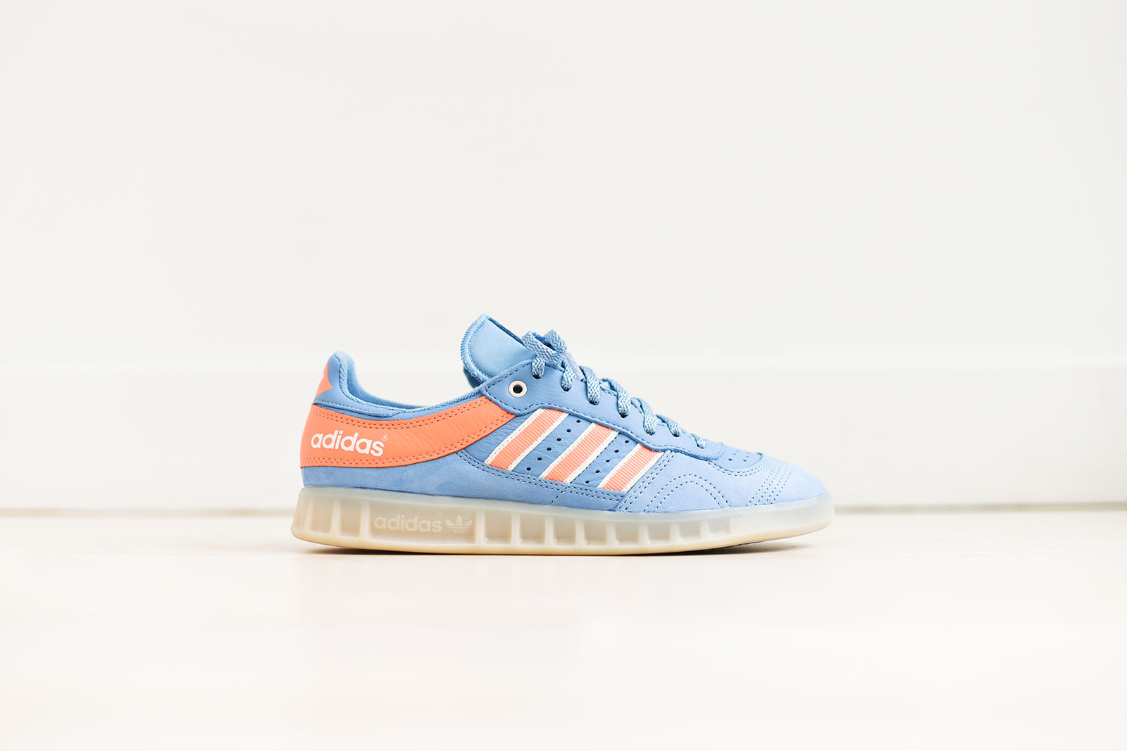 adidas x Oyster Handball Top - Ash Blue / Coral / White