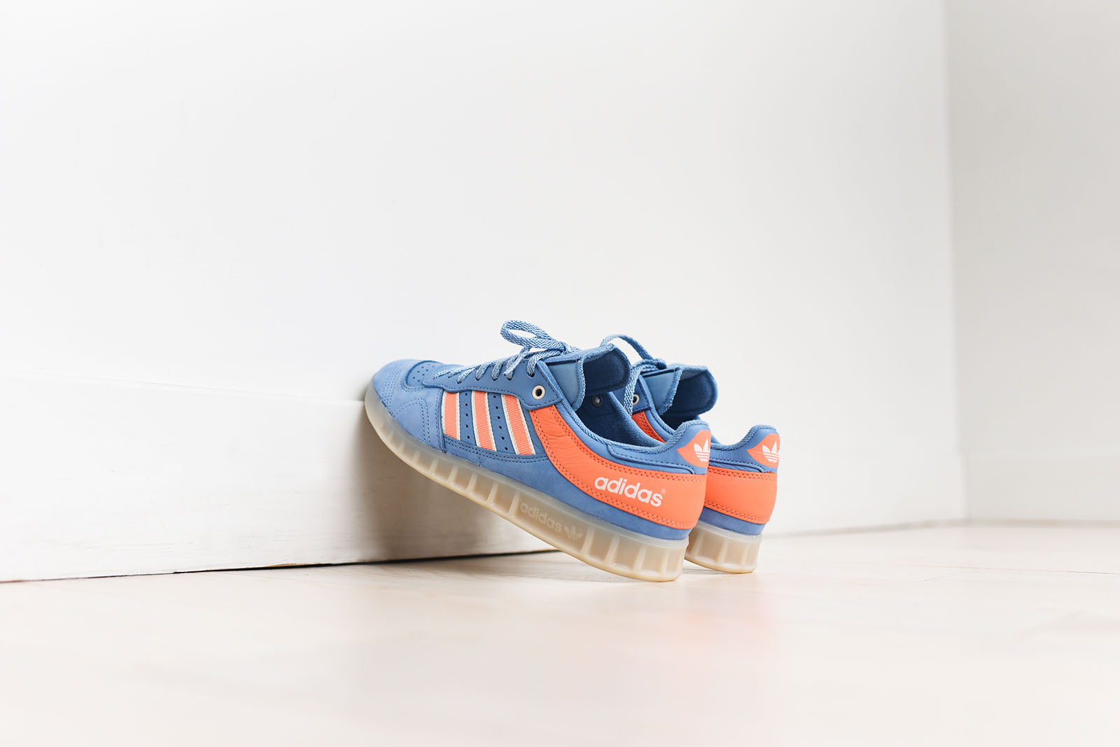 adidas x Oyster Handball Top - Ash Blue / Coral / White