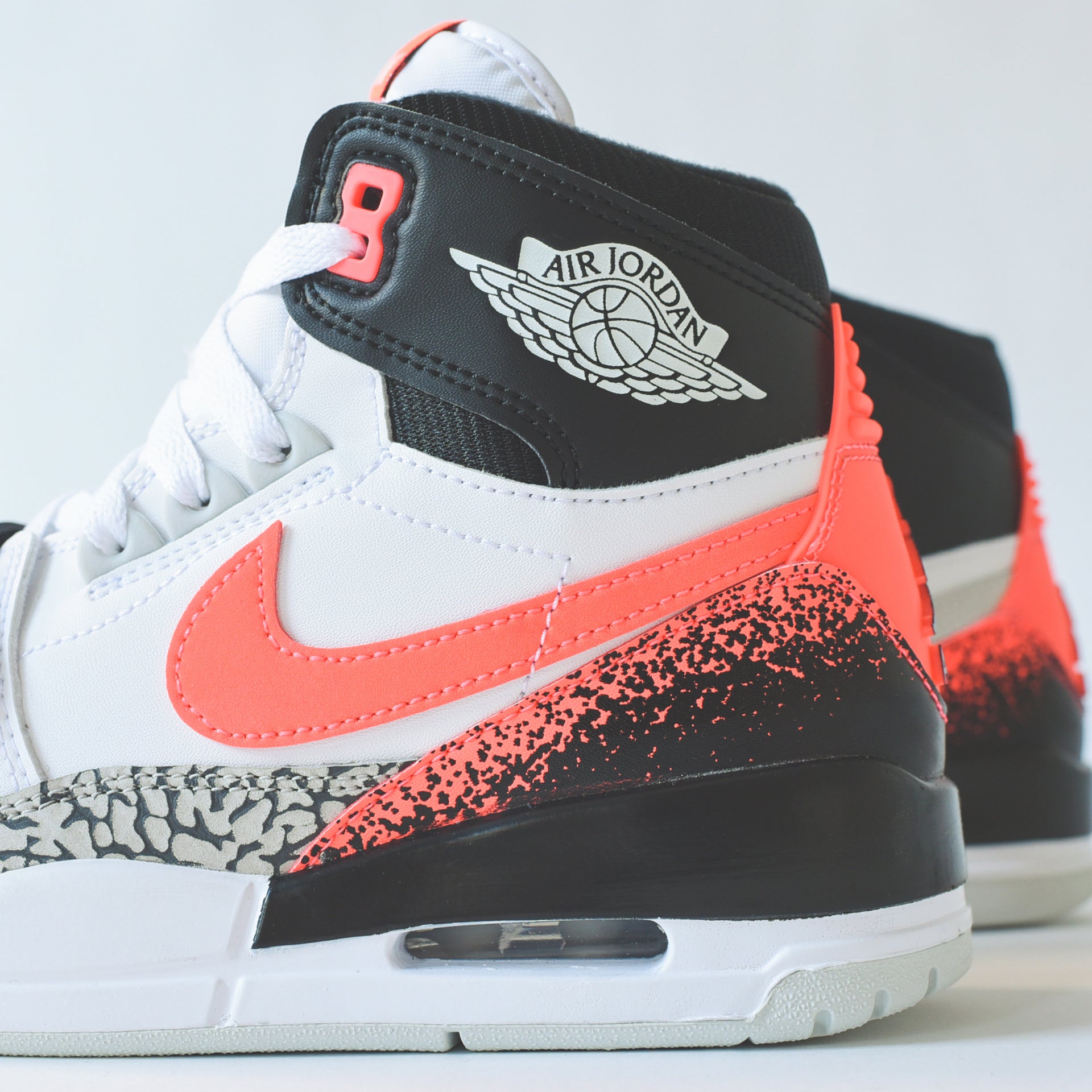 Nike Air Jordan Legacy 312 - White / Hot Lava / Black / Zen Grey