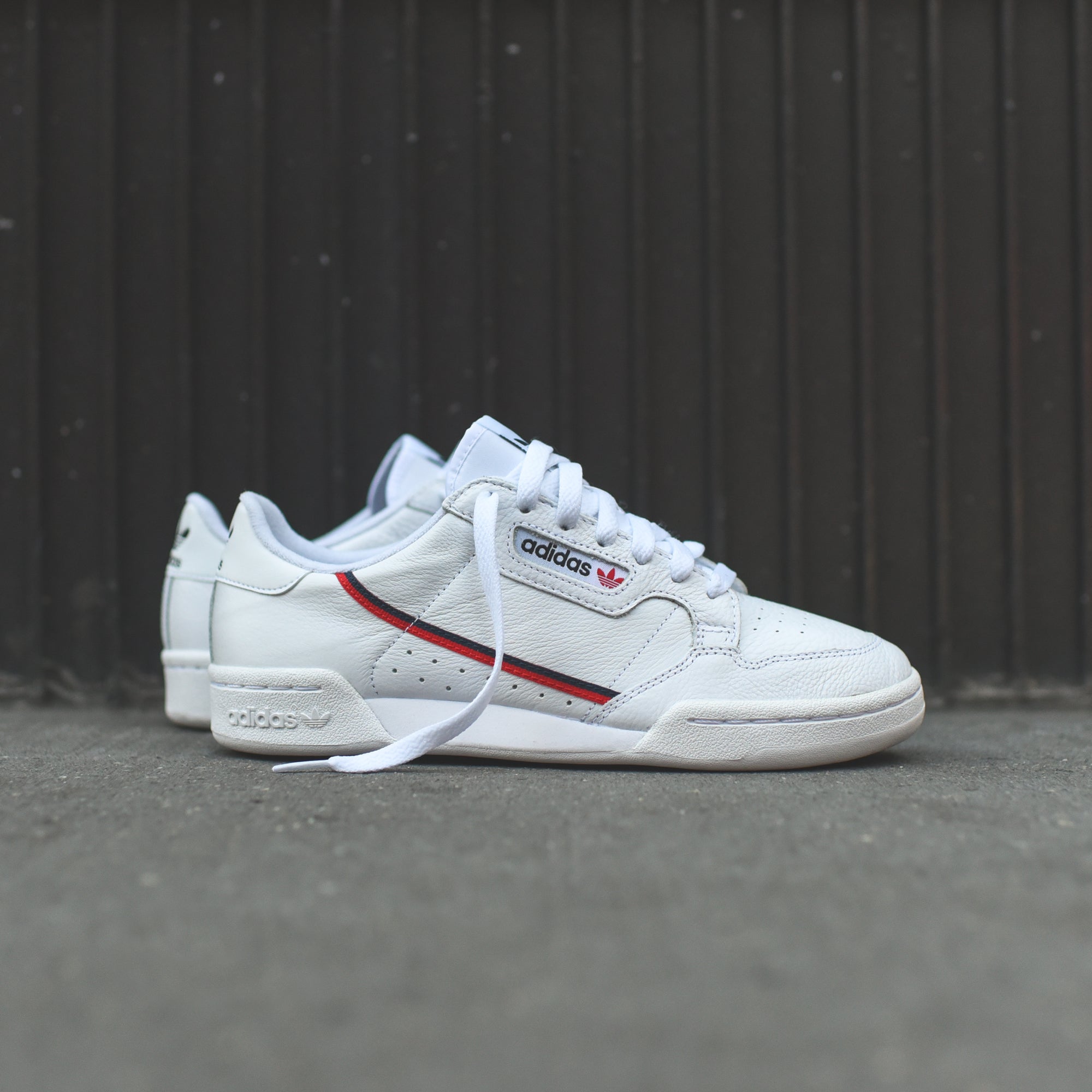 adidas continental 80 white blue red