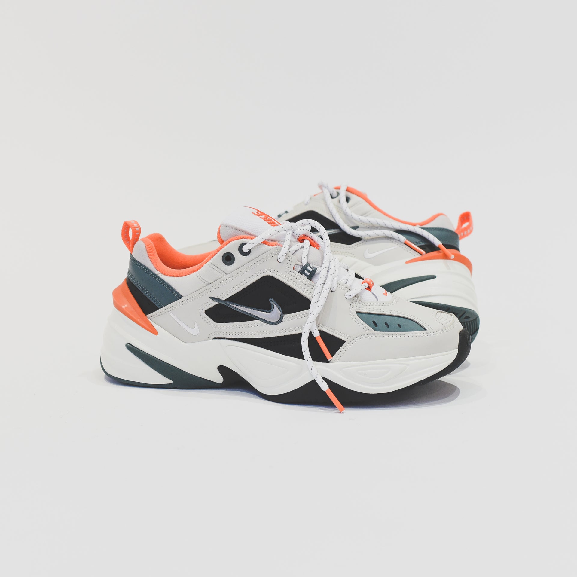 Nike M2K Tekno Light Bone Metallic Silver Turf Orange – Kith