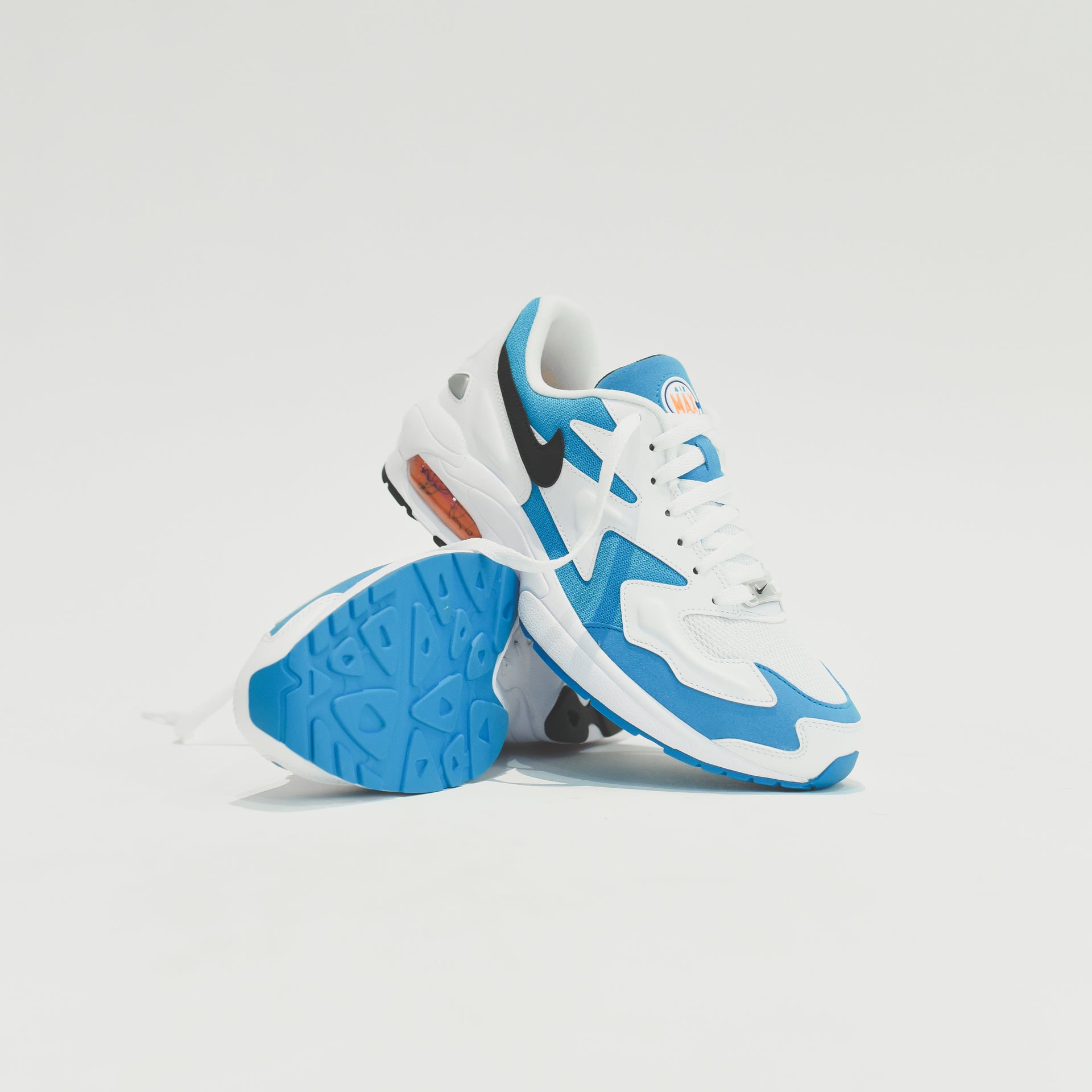 Nike Air Max 2  Light - White / Black / Blue Lagoon / Laser Orange