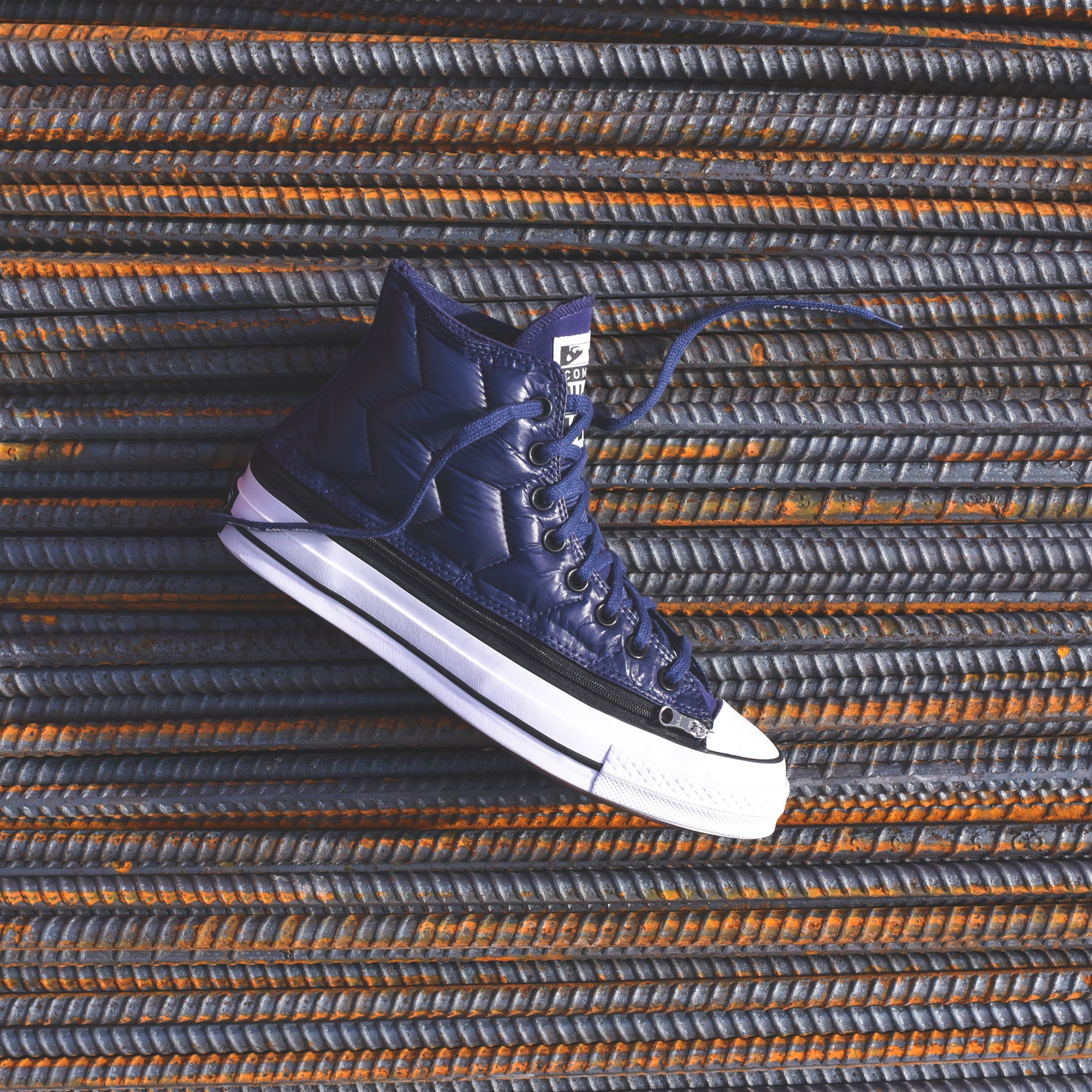 Converse x P.A.M. Chuck 70 High Zip Off Navy Black White Kith