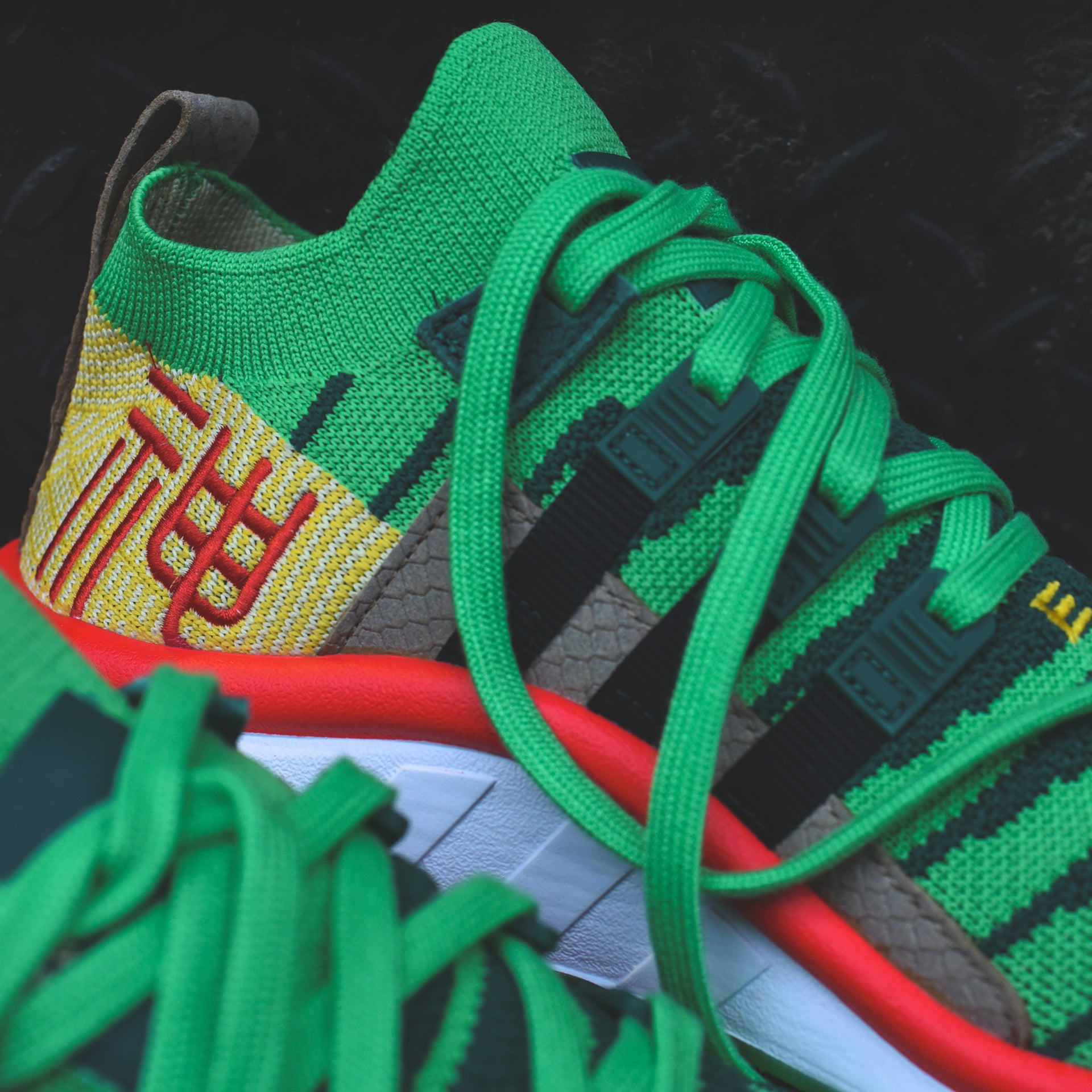adidas Originals x Dragon Ball Z EQT Support Mid - Green / Black / Gold