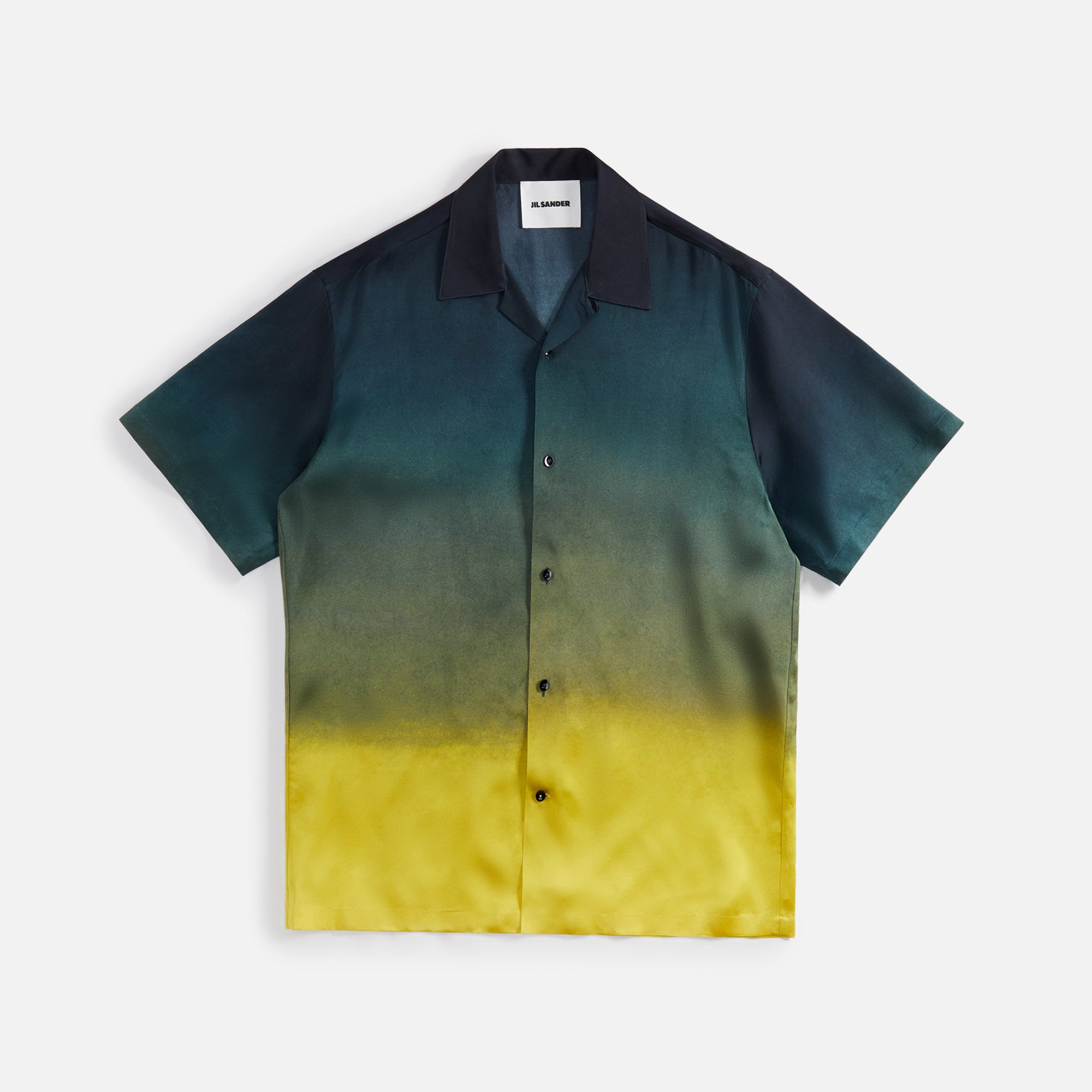 Jil Sander Degrade Palm Tree on Fluid Viscose Shirt - Sunset – Kith