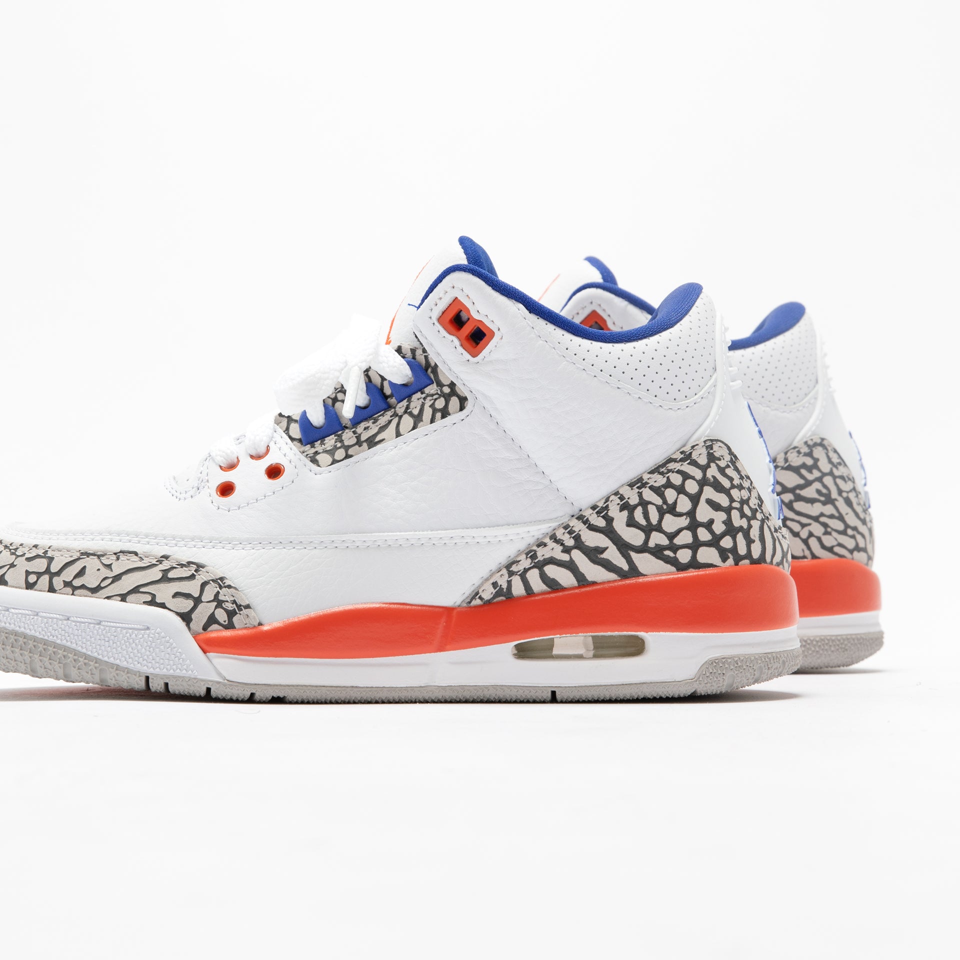 Nike GS Air Jordan 3 Retro - White / Orange / Grey / Royal