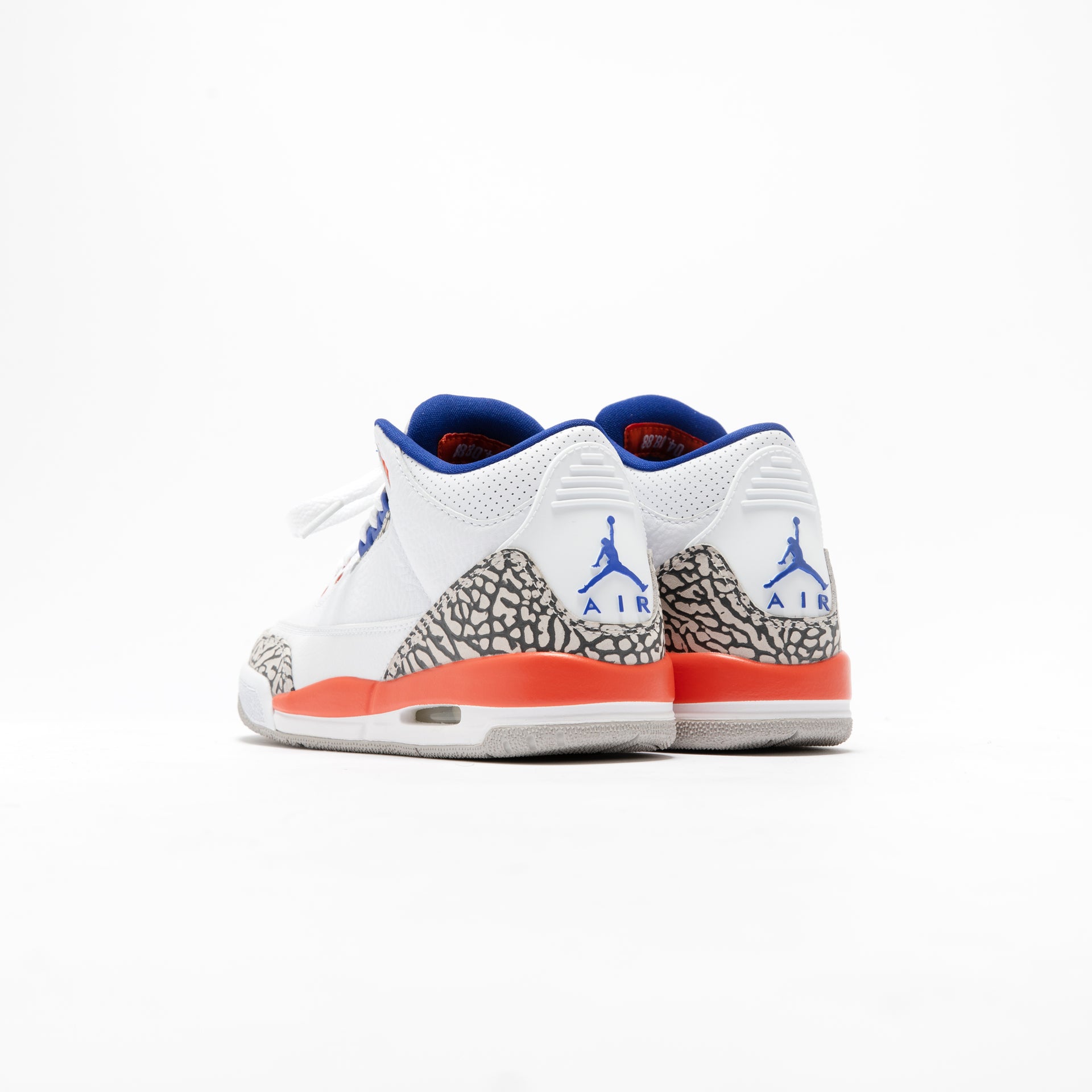 Nike GS Air Jordan 3 Retro - White / Orange / Grey / Royal