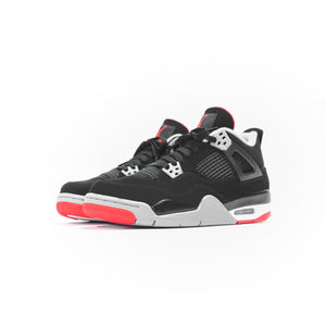 Nike GS Air Jordan 4 Retro - Black / Fire Red / Cement Grey