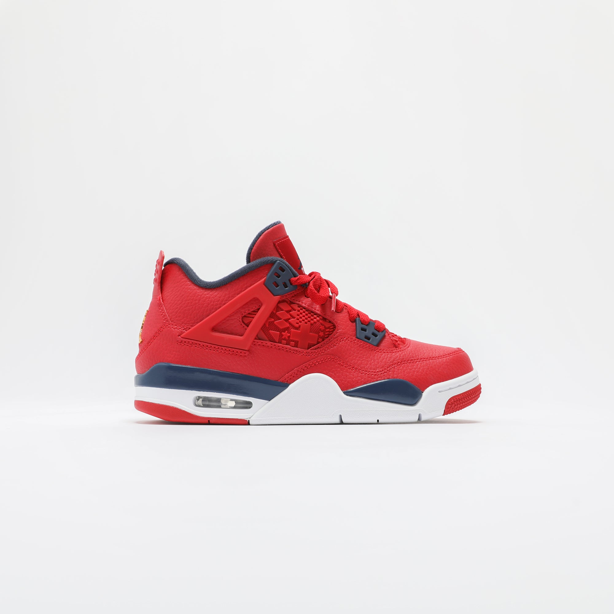 Nike GS Air Jordan 4 Retro SE University Red Obsidian White Me Kith