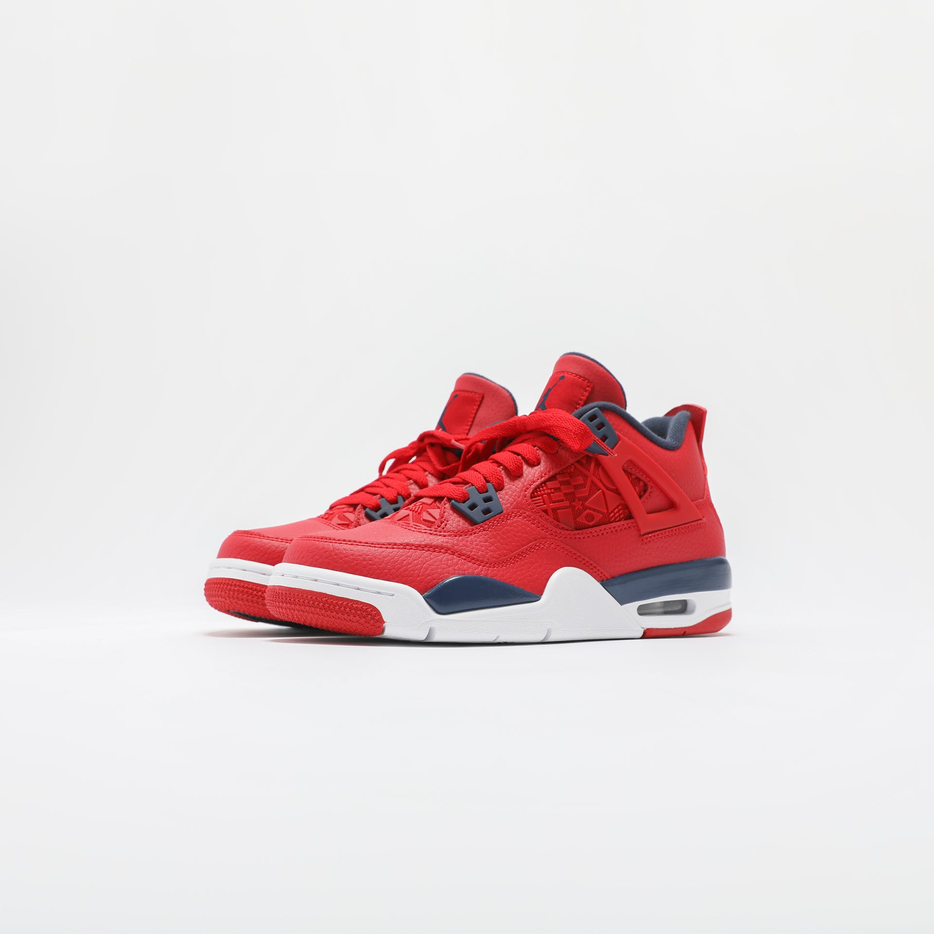 Nike GS Air Jordan 4 Retro SE - University Red / Obsidian / White / Metallic Gold