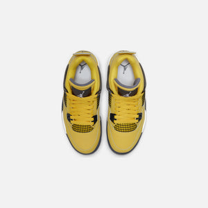 Nike Grade School Air Jordan 4 Retro - Tour Yellow / White / Dark Blue Grey