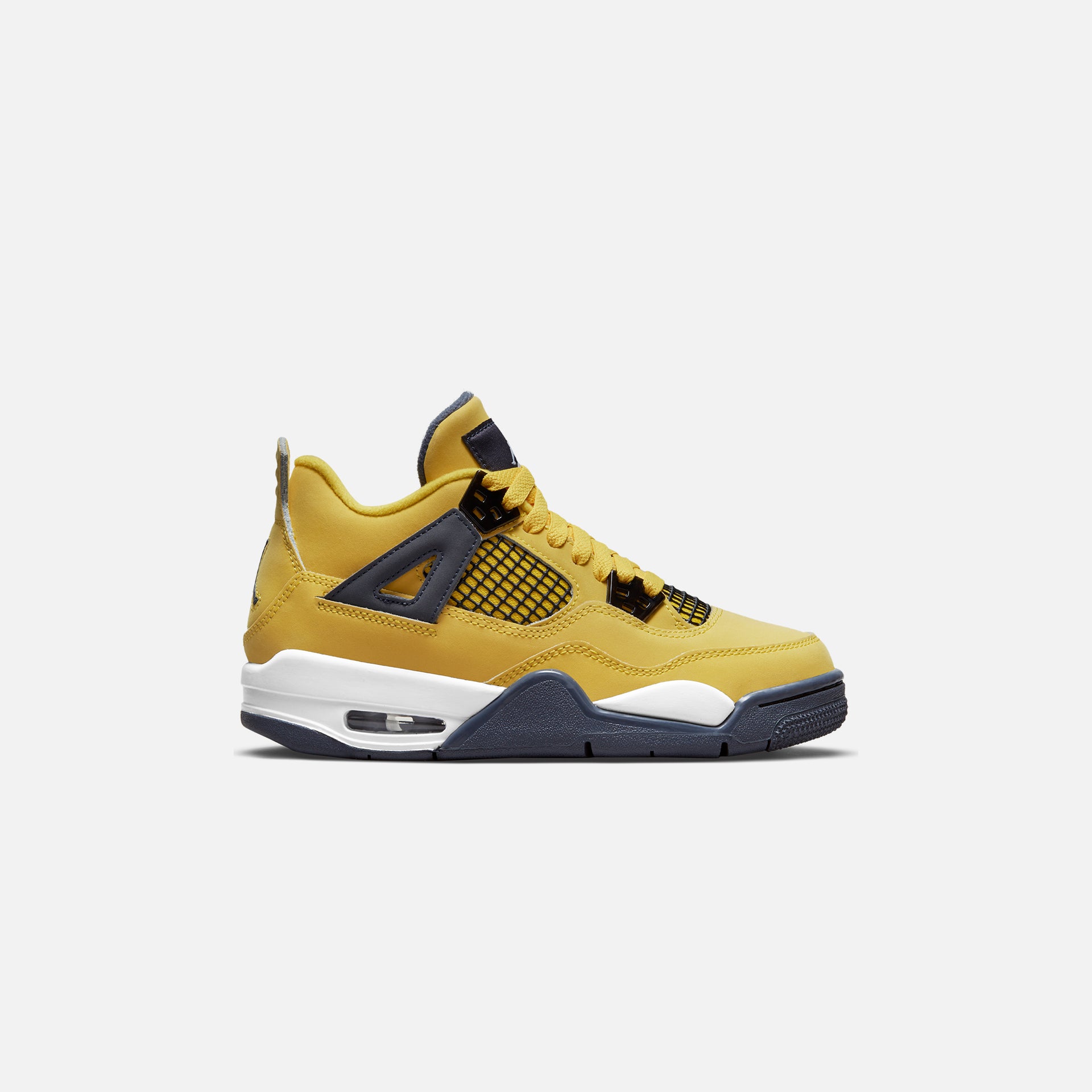 Nike Grade School Air Jordan 4 Retro - Tour Yellow / White / Dark Blue Grey