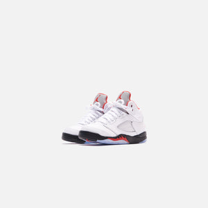 Nike Pre-School Air Jordan 5 Retro - True White / Fire Red / Black