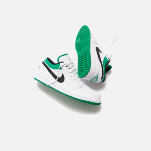 Nike Air Jordan 1 Low - White / Stadium Green / Black