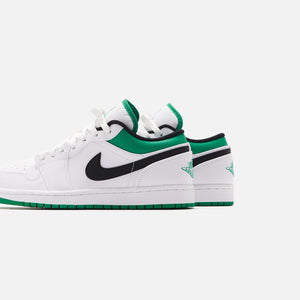 Nike Air Jordan 1 Low - White / Stadium Green / Black
