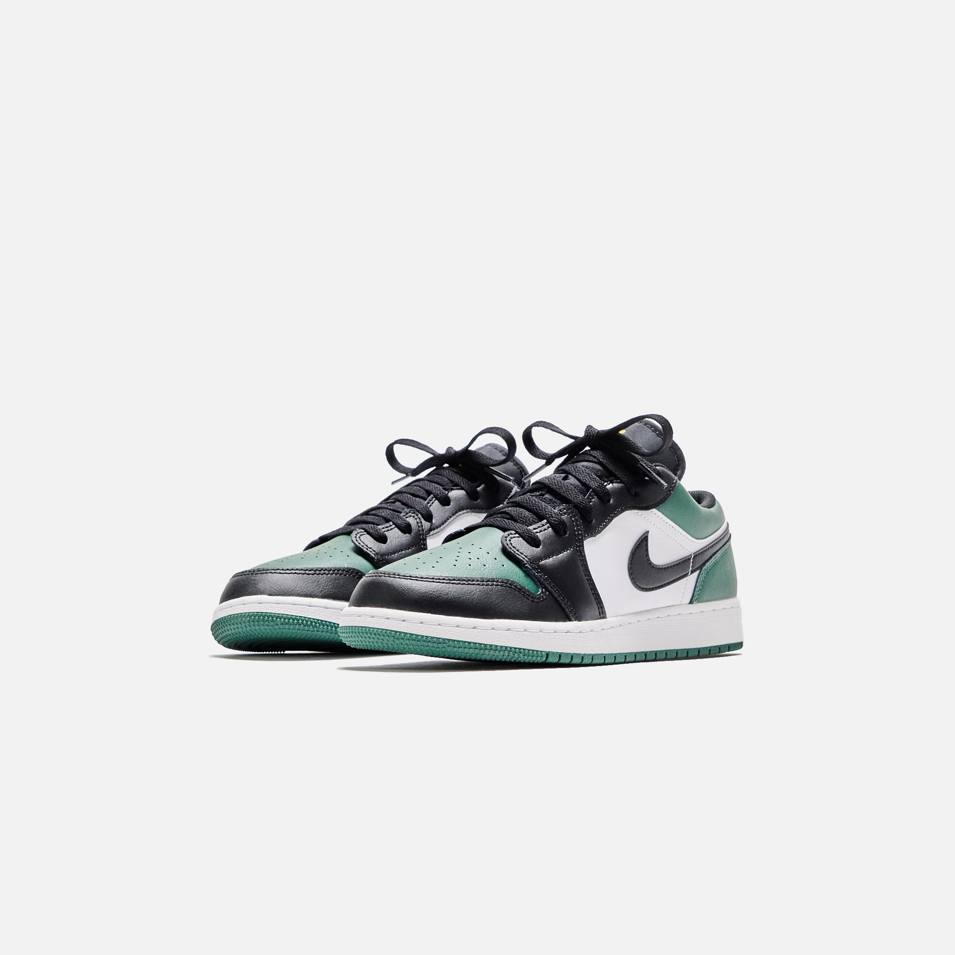 Nike Air Jordan Grade School 1 Low - Noble Green / Pollen /  White / Black