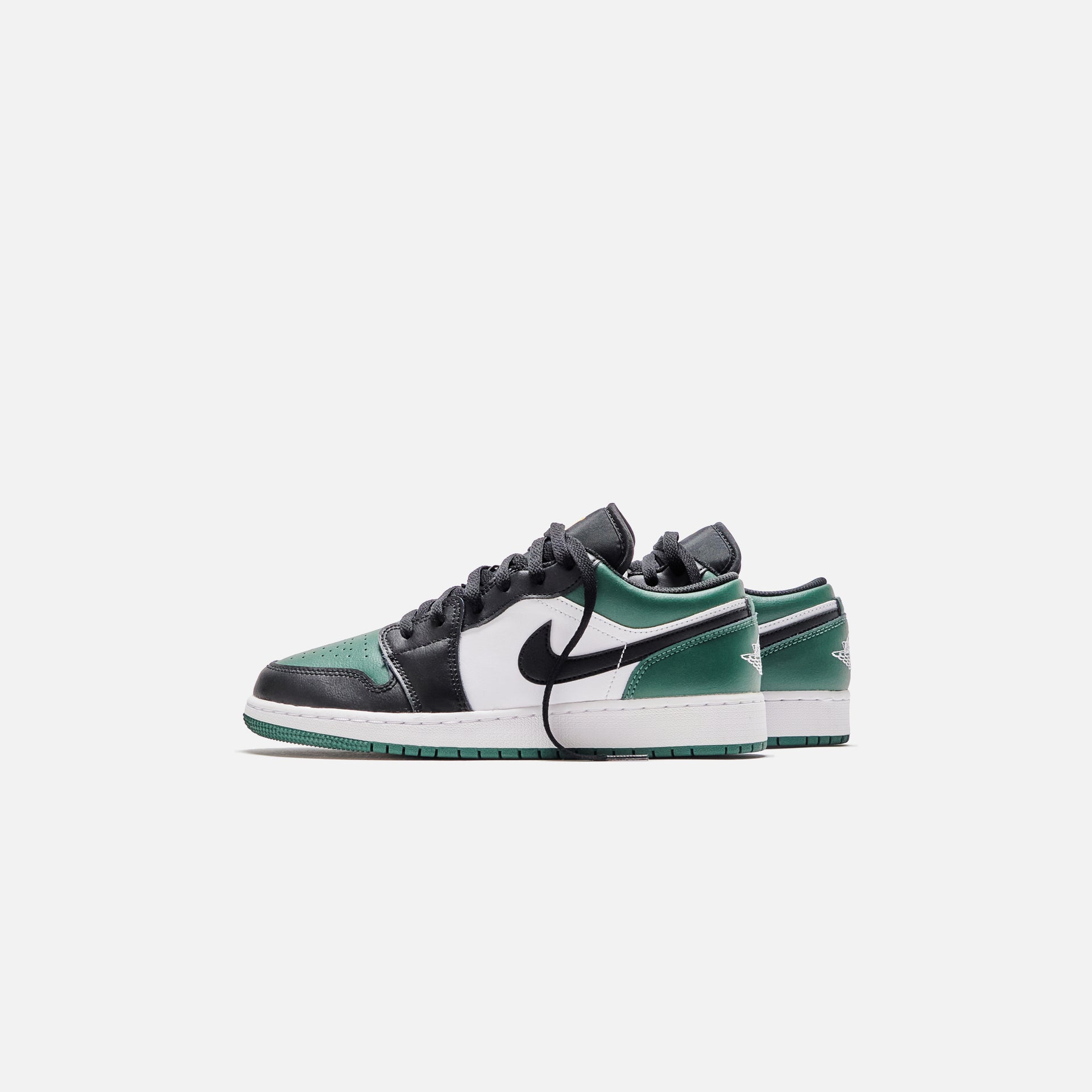 Nike Air Jordan Grade School 1 Low - Noble Green / Pollen /  White / Black