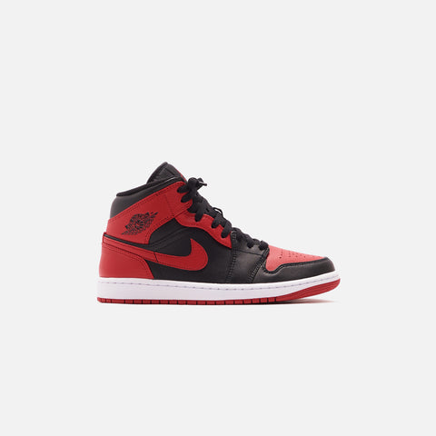 Nike Air Jordan 1 Mid - Black / Gym Red / White