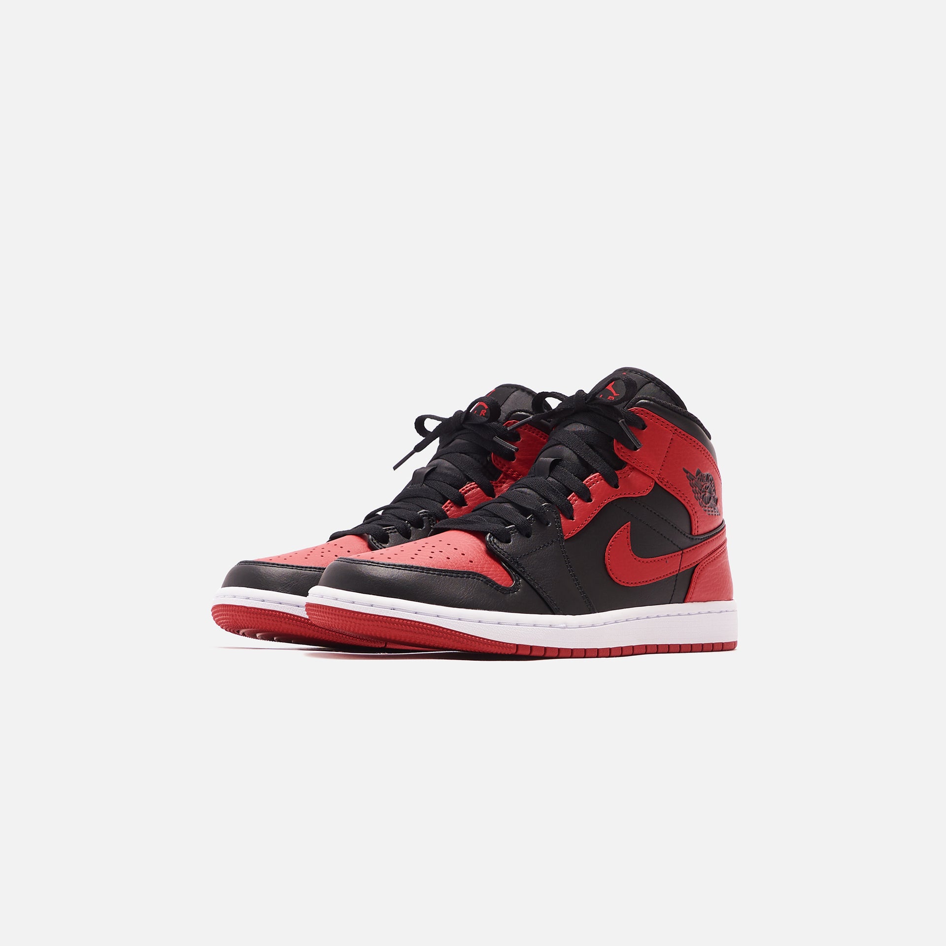 Nike Air Jordan 1 Mid - Black / Gym Red / White