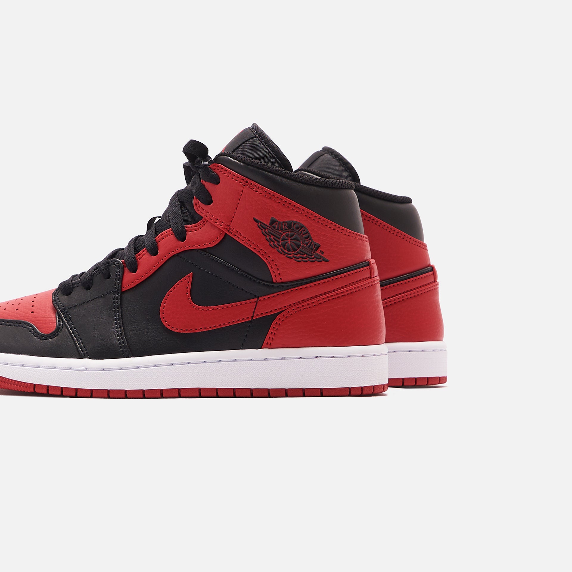 Nike Air Jordan 1 Mid - Black / Gym Red / White