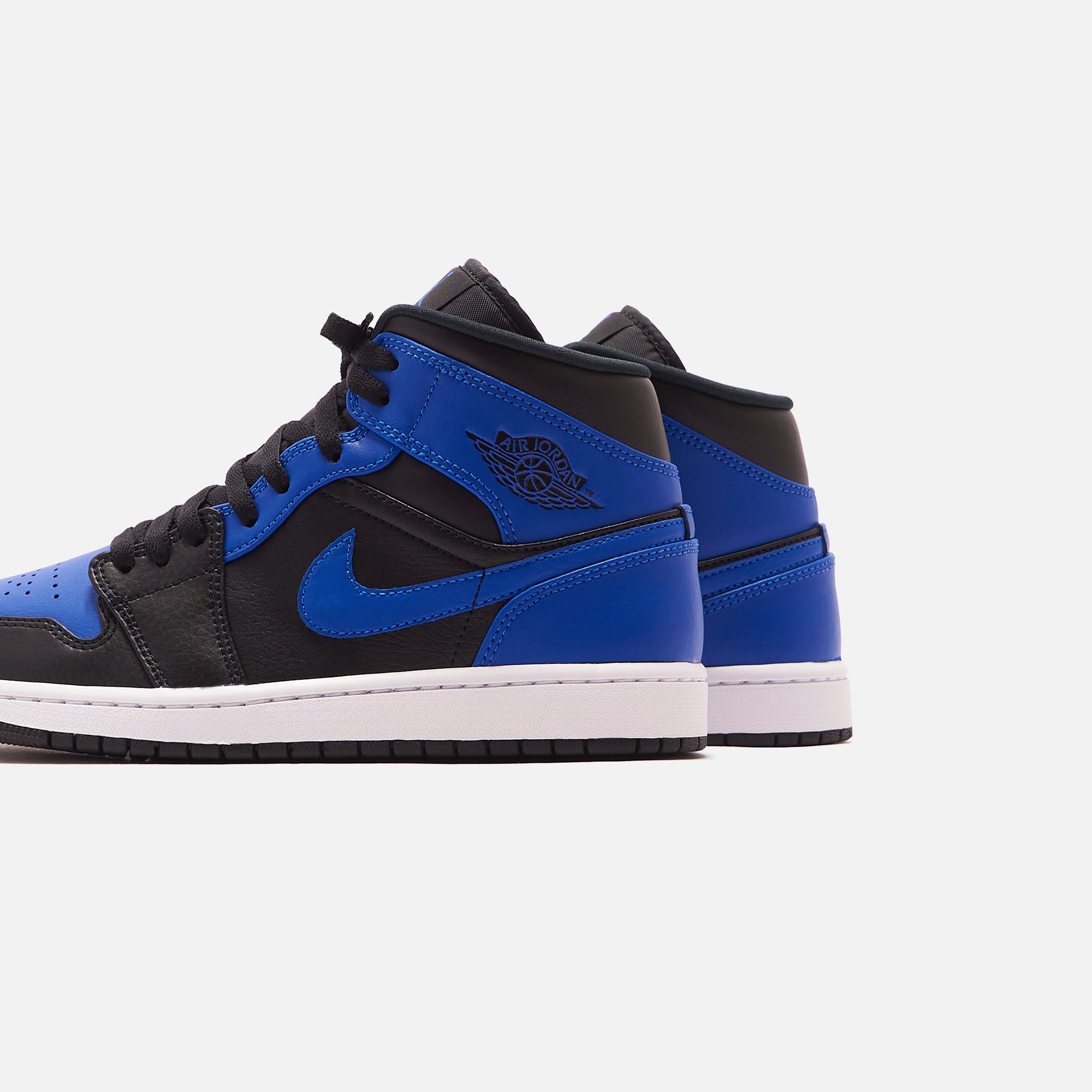 Nike Air Jordan 1 Mid - Black / Hyper Royal White – Kith