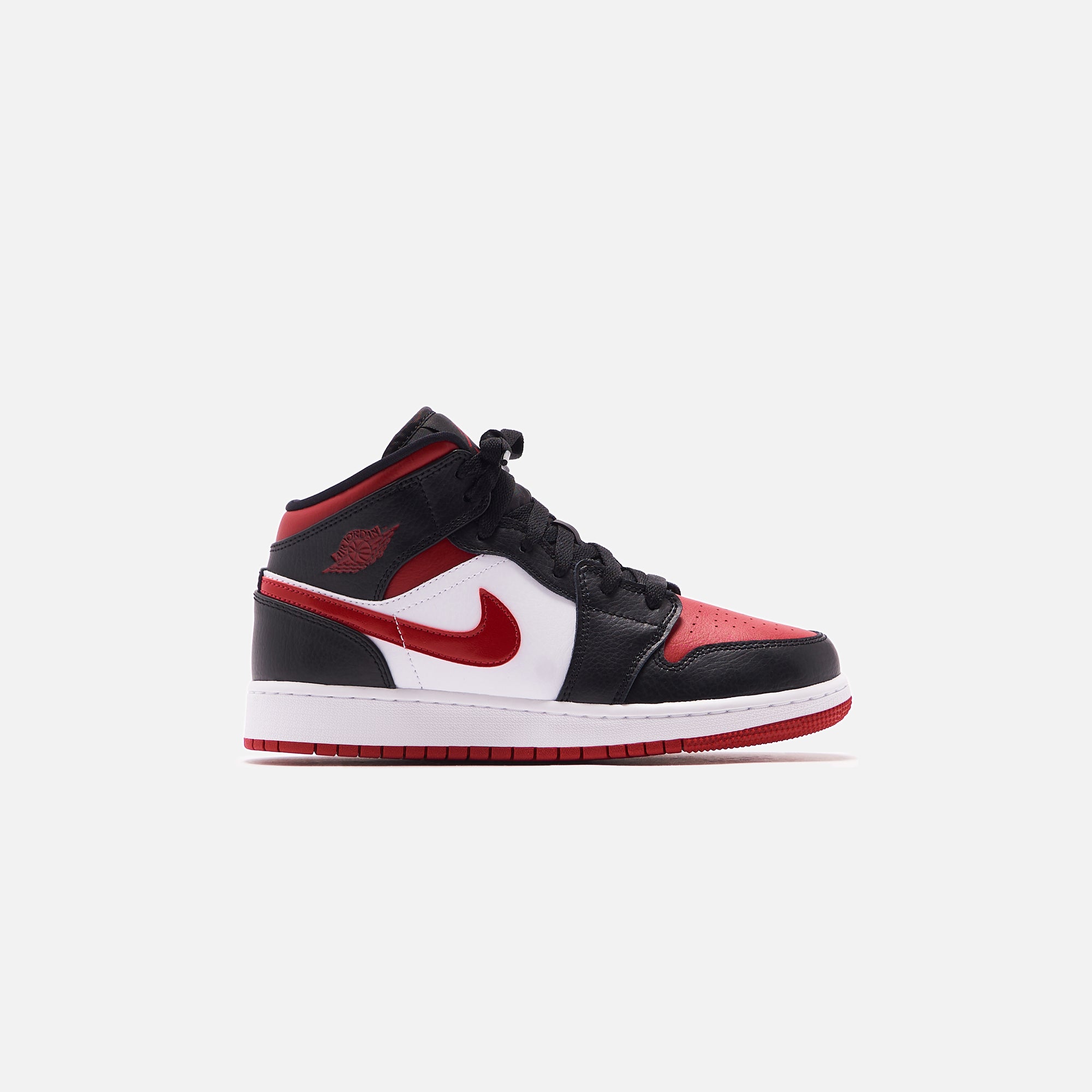 Nike Air Jordan 1 Mid - Black / Fire Red / White – Kith