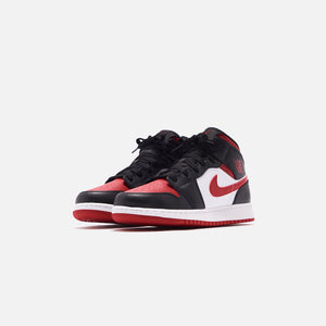 Nike Air Jordan 1 Mid - Black / Fire Red / White – Kith