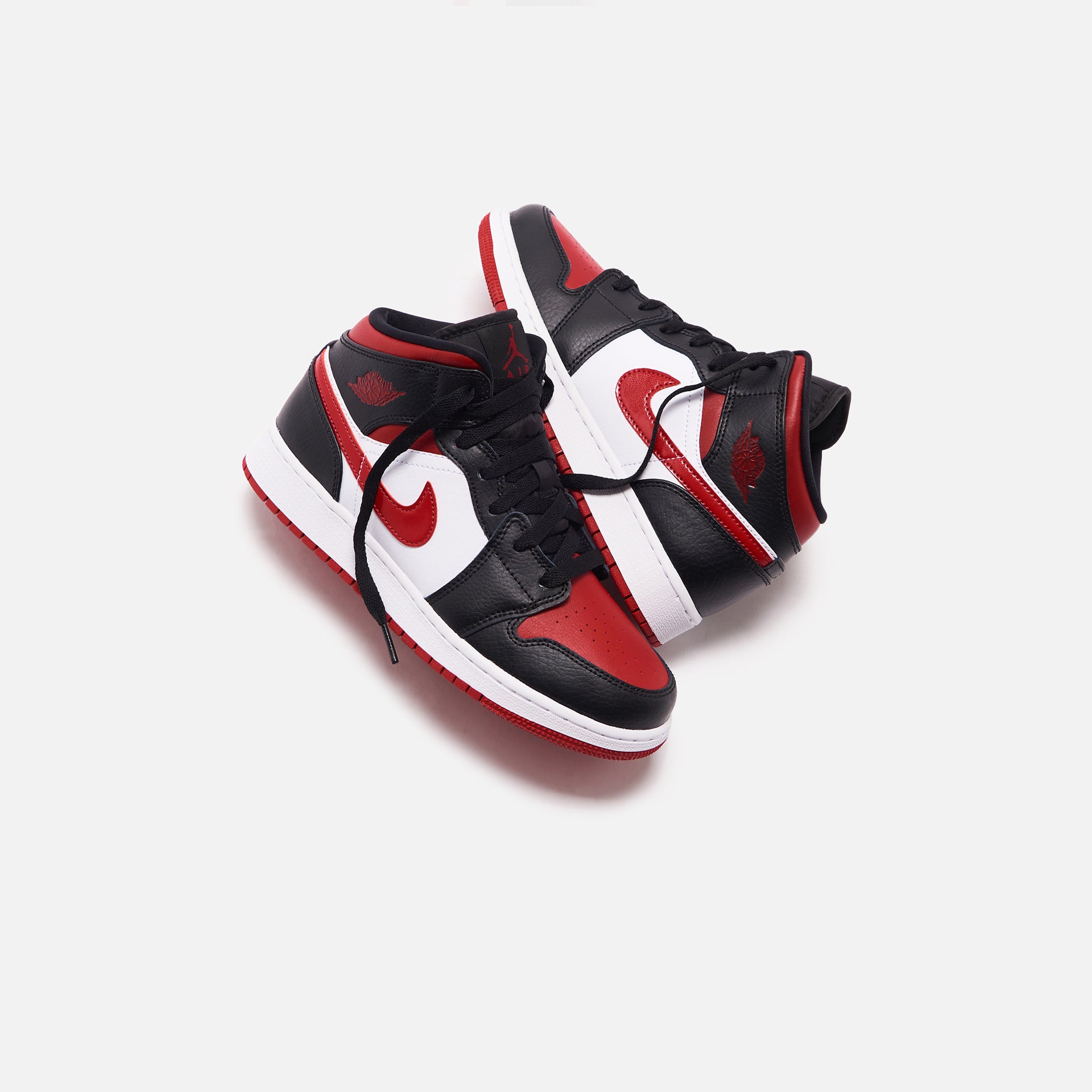 Nike Air Jordan 1 Mid - Black / Fire Red / White