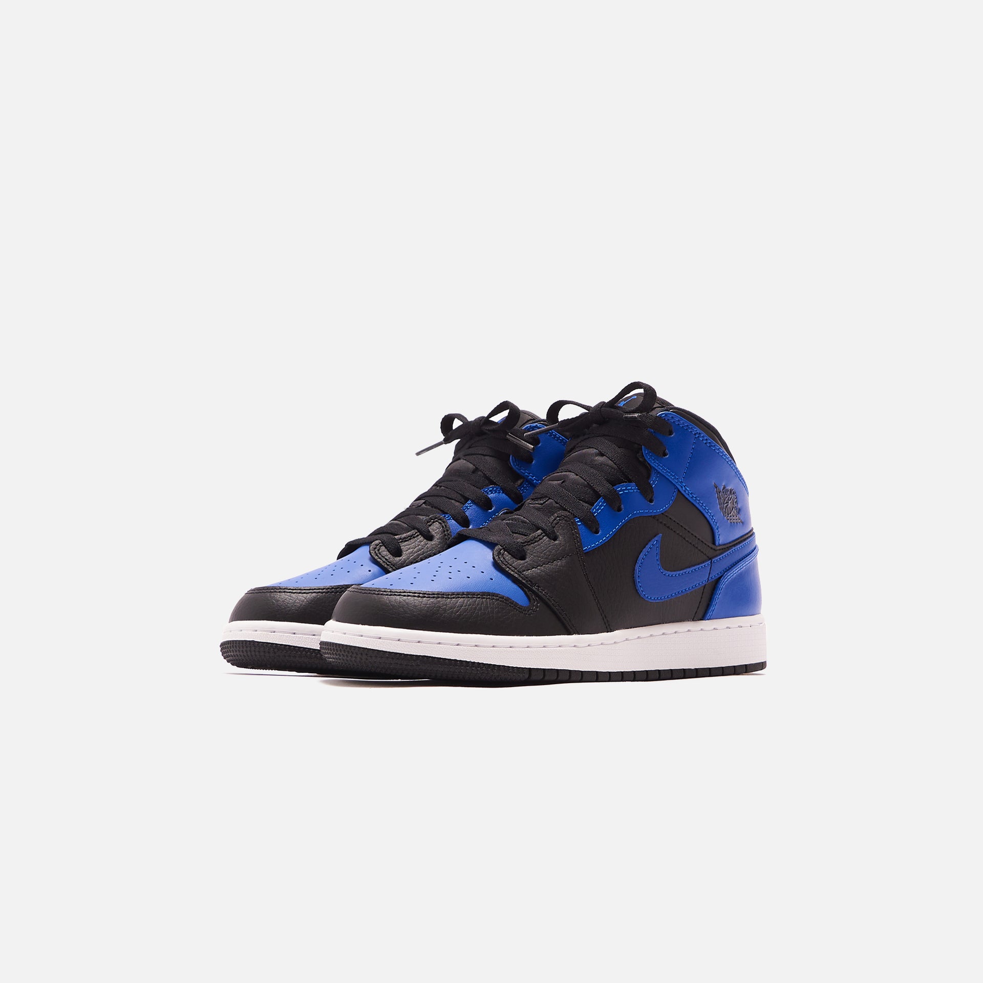Nike Air Jordan 1 Mid BG - Black / Hyper Royal / White