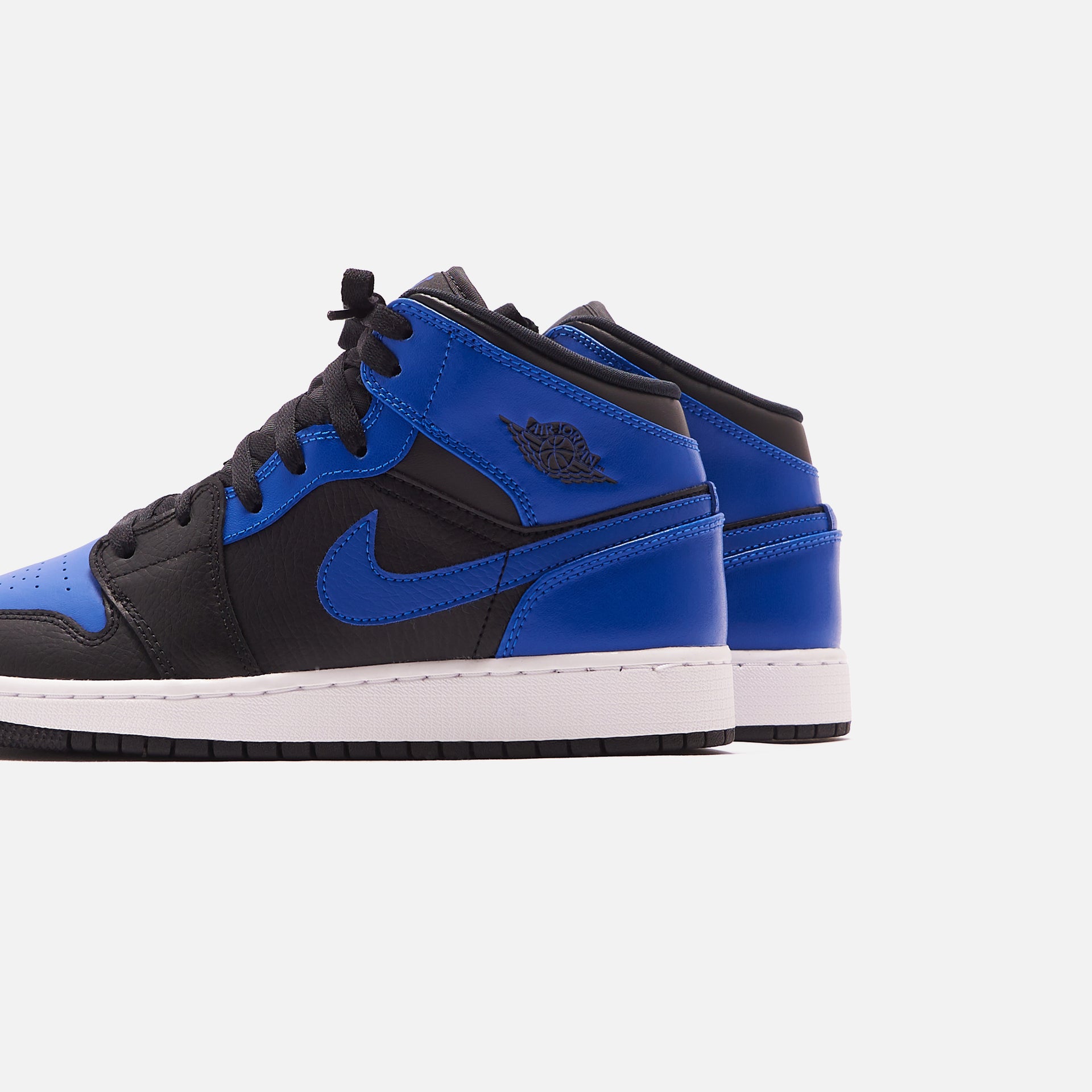 Nike Air Jordan 1 Mid BG - Black / Hyper Royal / White
