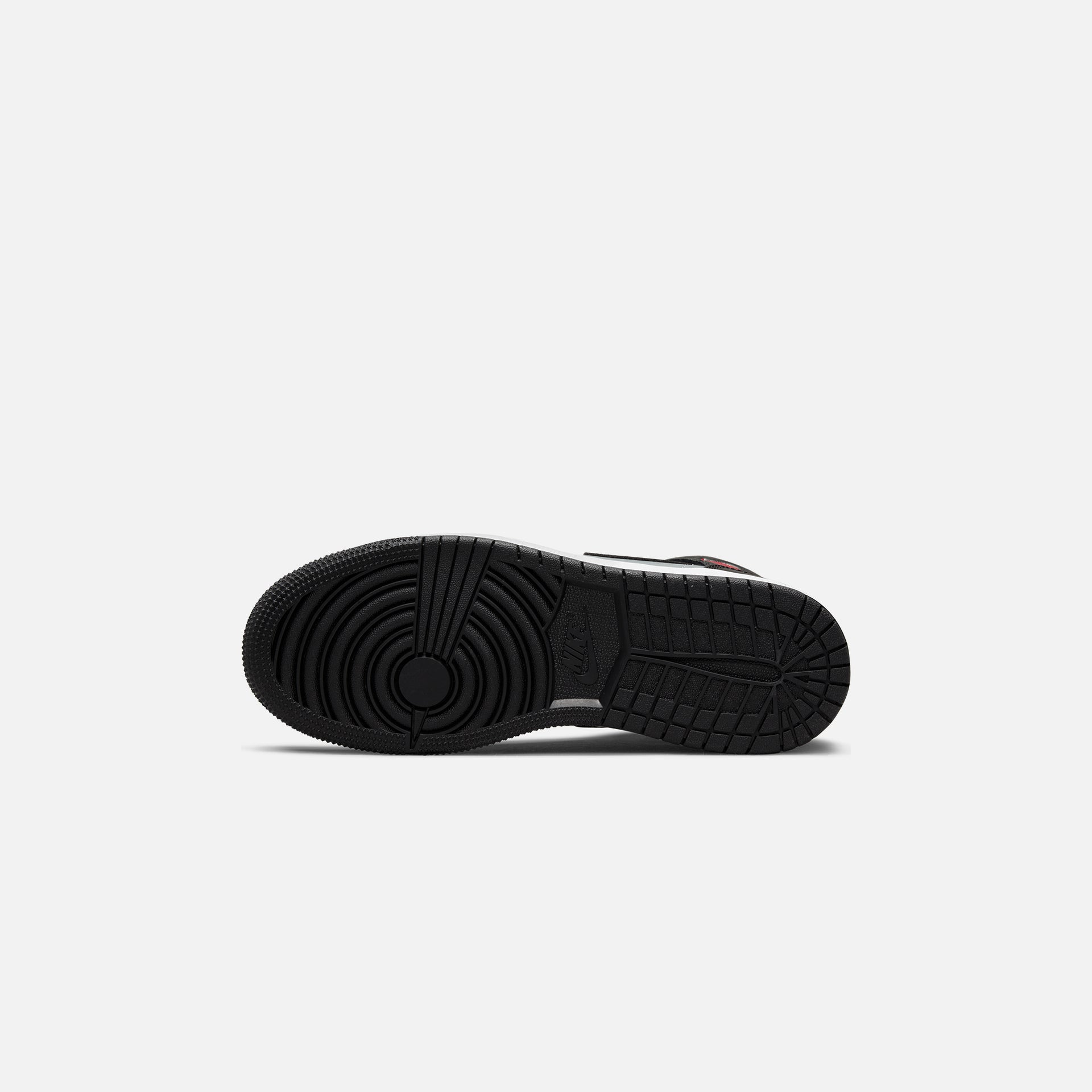 Nike Grade School Jordan 1 Mid - Black / Gym Red / Particle Grey / White