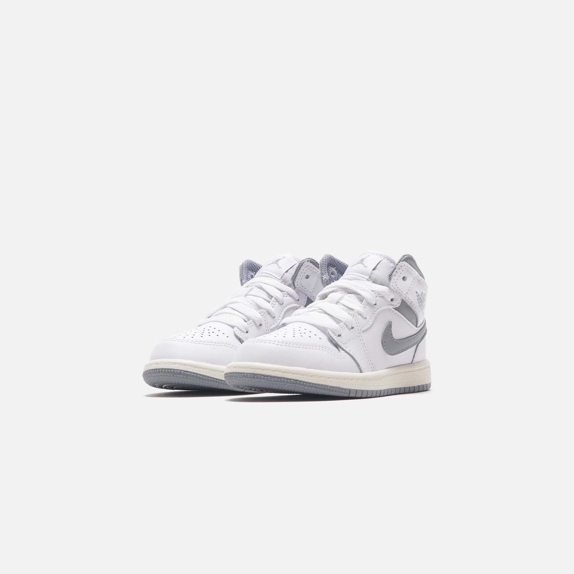 Nike Air Jordan Pre-School 1 Mid - White / Stealth