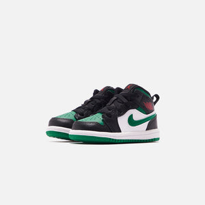 Nike Toddler Air Jordan 1 Mid - Black / Pine Green / White