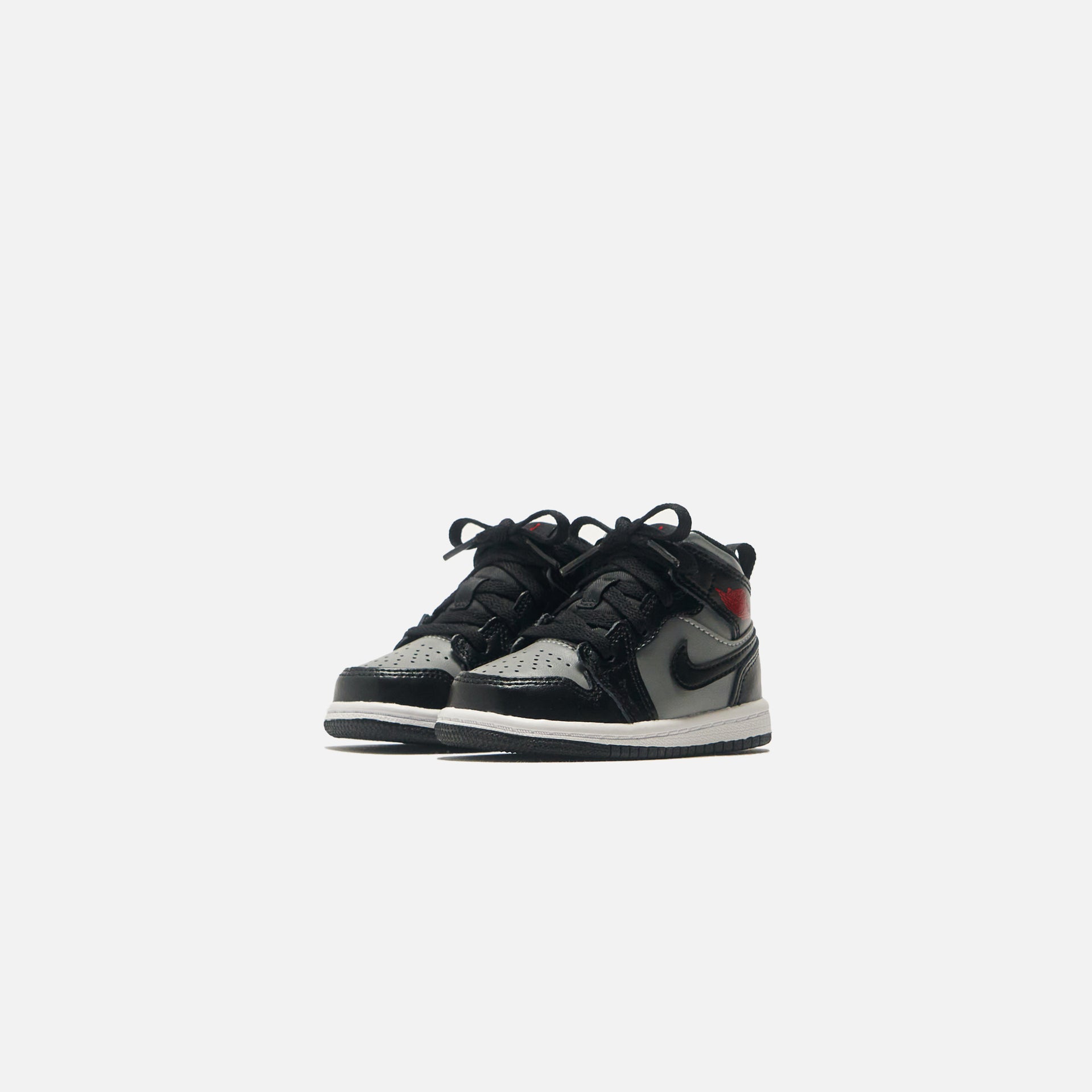 Nike Toddler Air Jordan 1 Mid - Black / Gym Red / Particle Grey / White