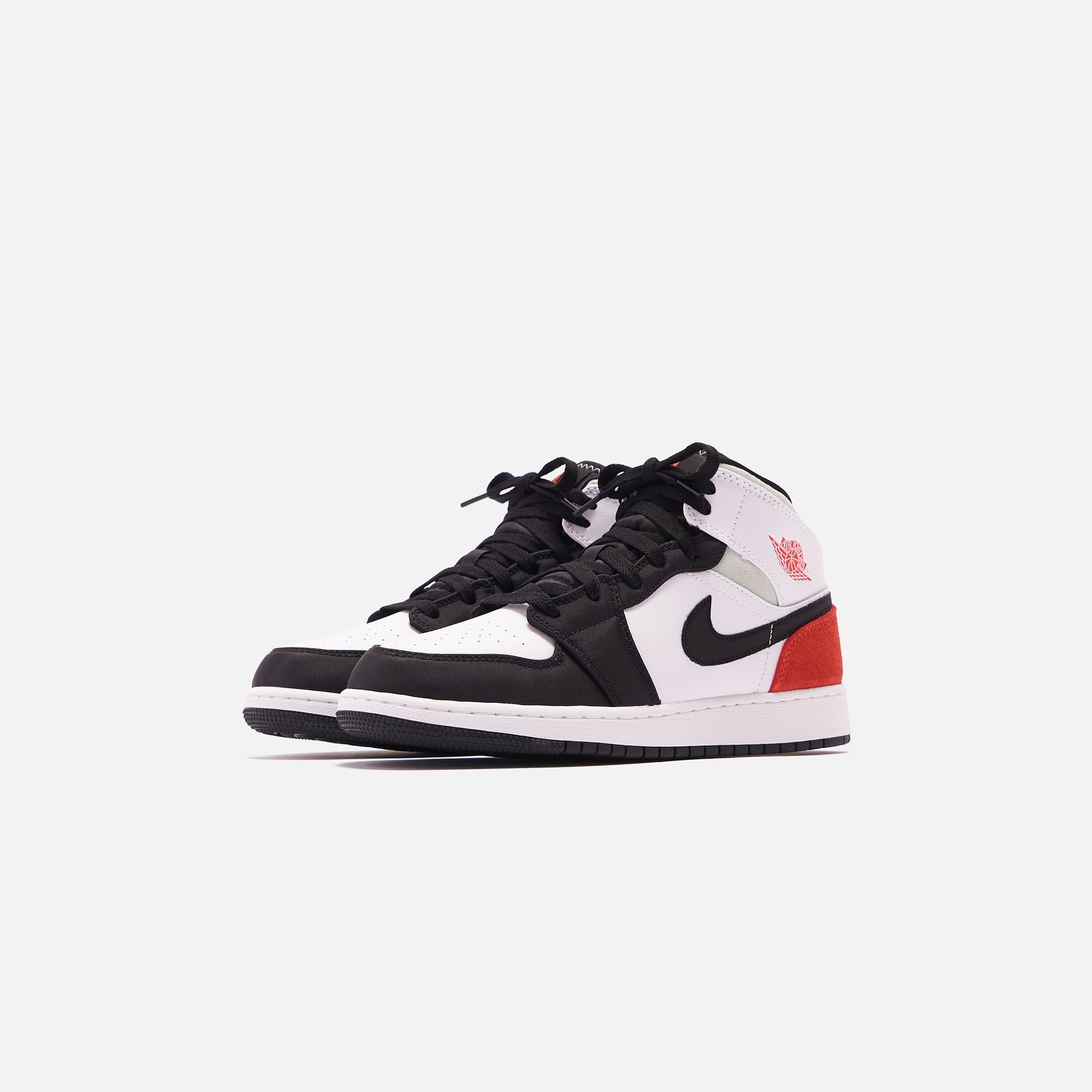 Nike Grade School Air Jordan 1 Mid SE - White / Track Red