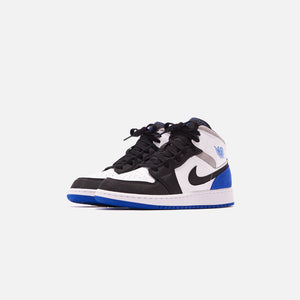 Nike Grade School Air Jordan 1 Mid SE - White / Hyper Royal