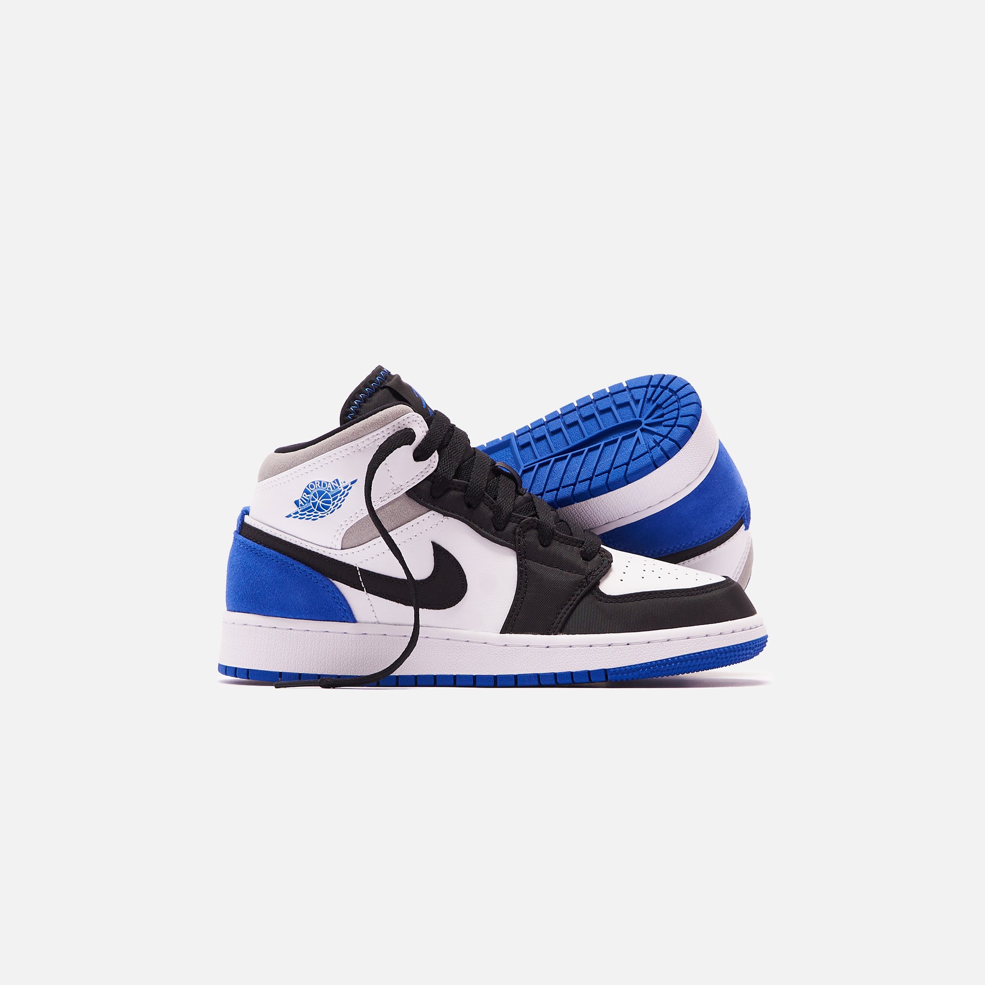 Nike Grade School Air Jordan 1 Mid SE - White / Hyper Royal