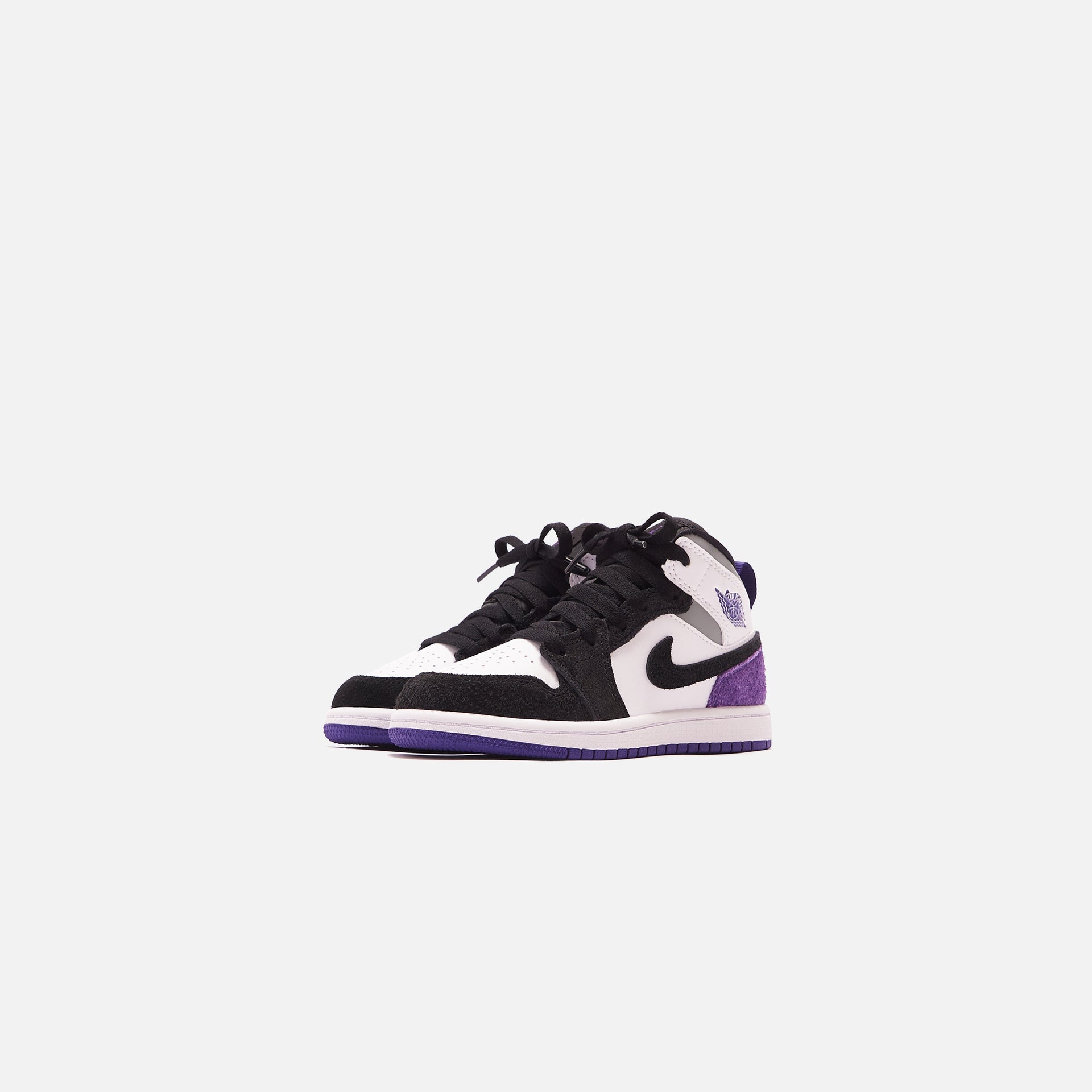 Nike BP Air Jordan 1 Mid SE - White / Court Purple / Black