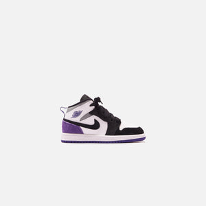 Nike BP Air Jordan 1 Mid SE - White / Court Purple / Black