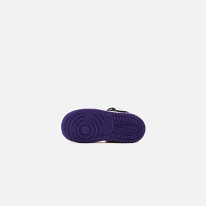 Nike BT Air Jordan 1 Mid SE - White / Court Purple / Black