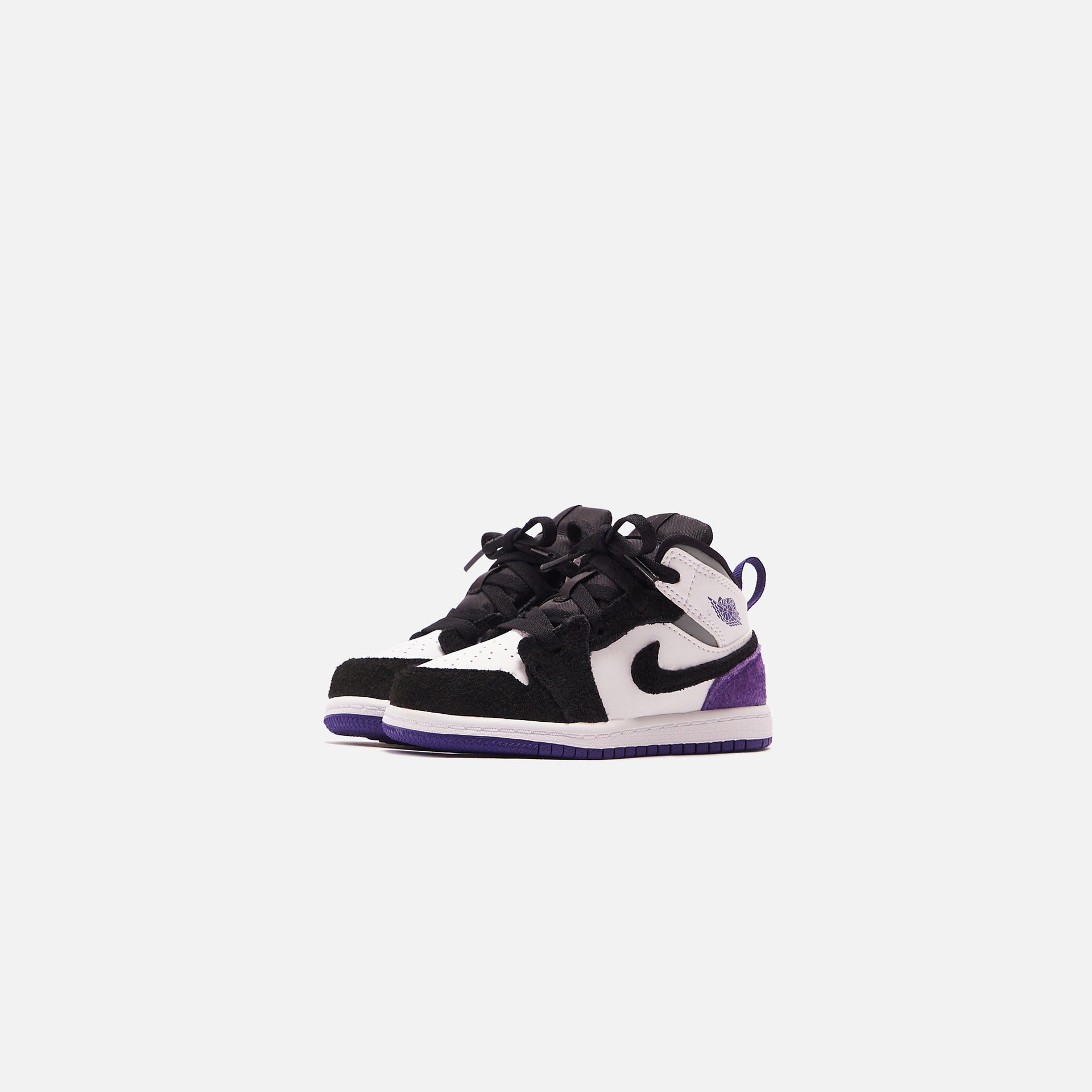 Nike BT Air Jordan 1 Mid SE - White / Court Purple / Black