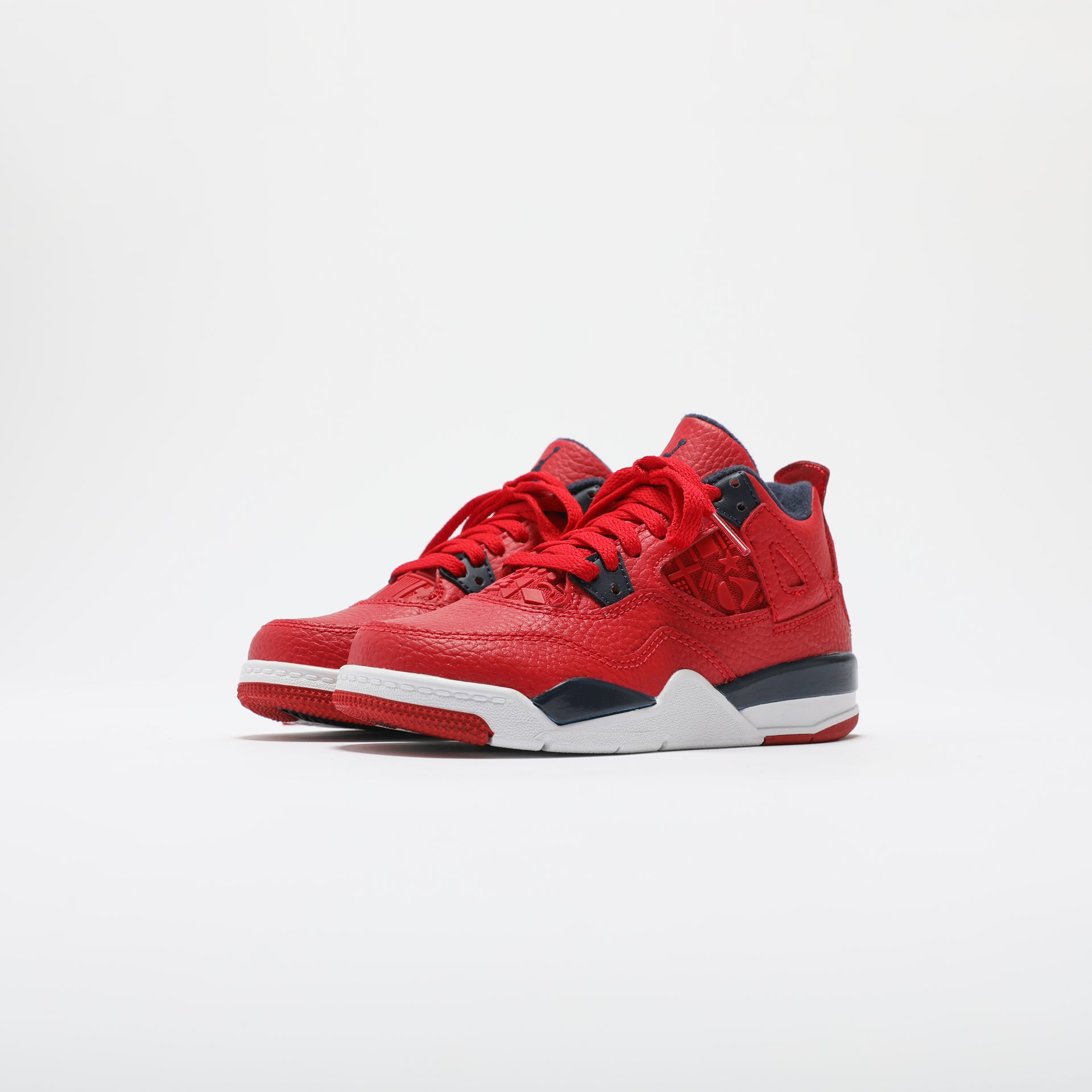 Nike PS Air Jordan 4 Retro SE - University Red / Obsidian / White / Metallic Gold